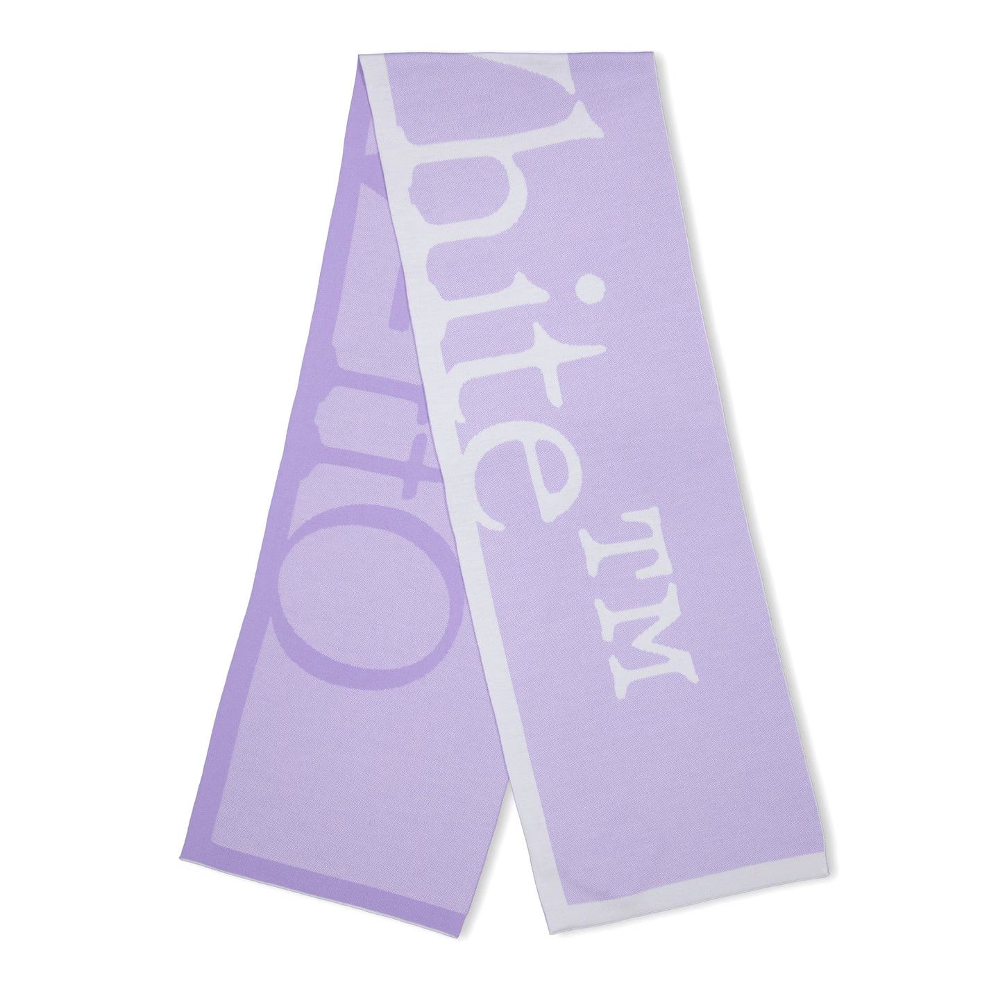 Off-White o1g2r1mq0425 Size: OS / Logo Scarf in Lilac & White Size ONE SIZE - 1 Thumbnail