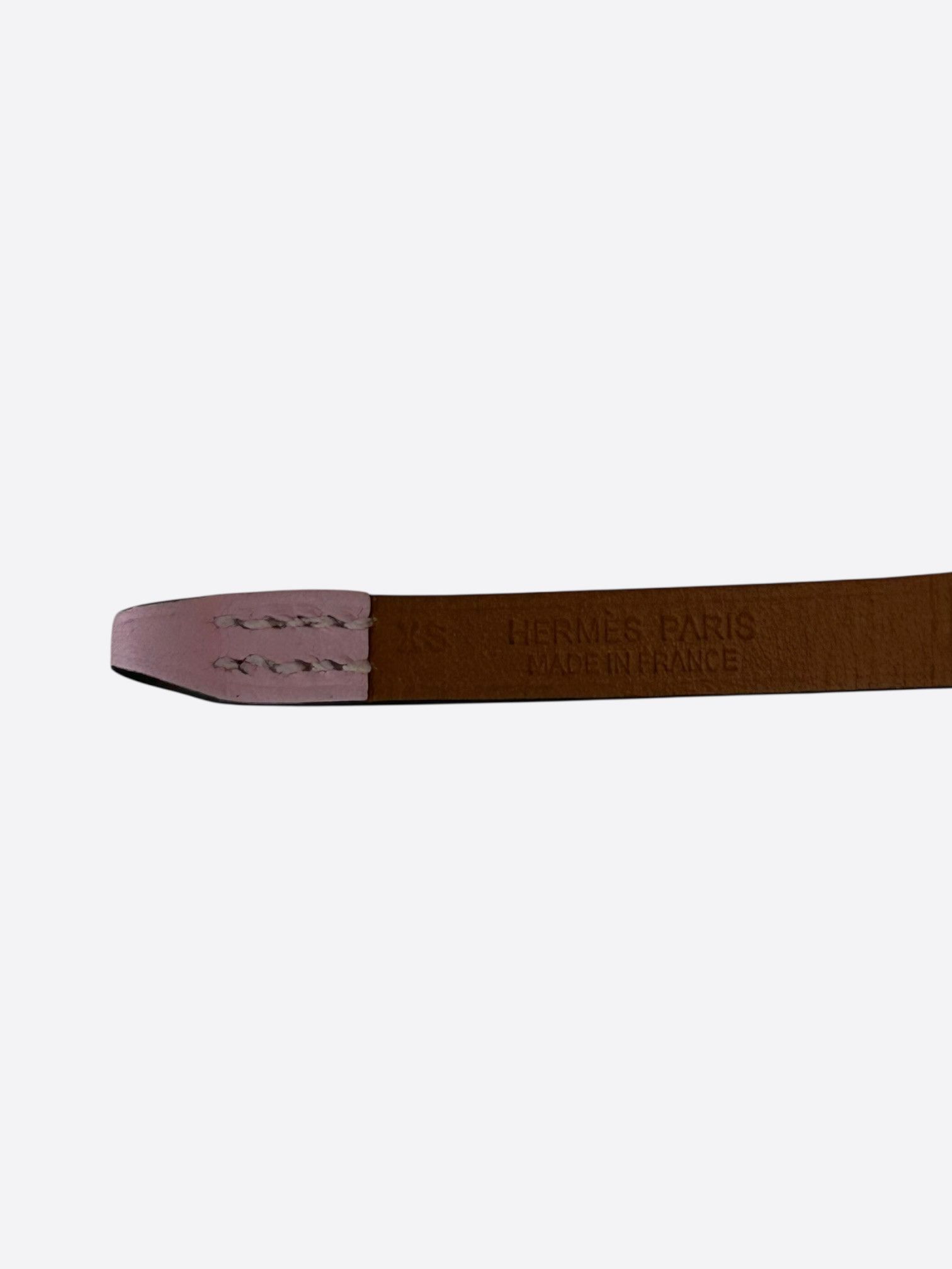 Hermes Hermes Pink Swift & Palladium Hardware Mini Rivale Bracelet Size ONE SIZE - 3 Thumbnail
