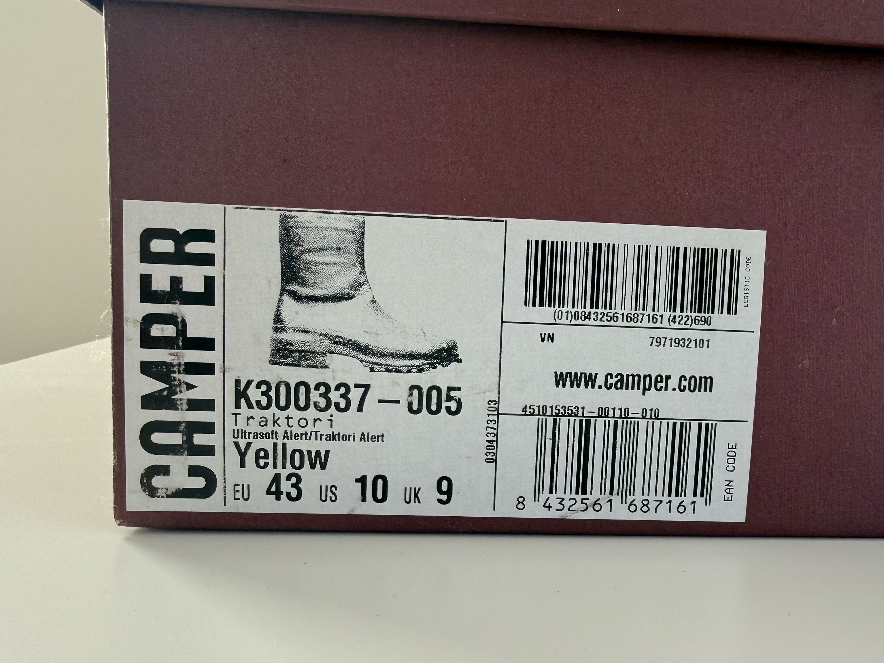 CamperLab Traktori Boots Yellow/Alert Size US 10 / EU 43 - 10 Thumbnail