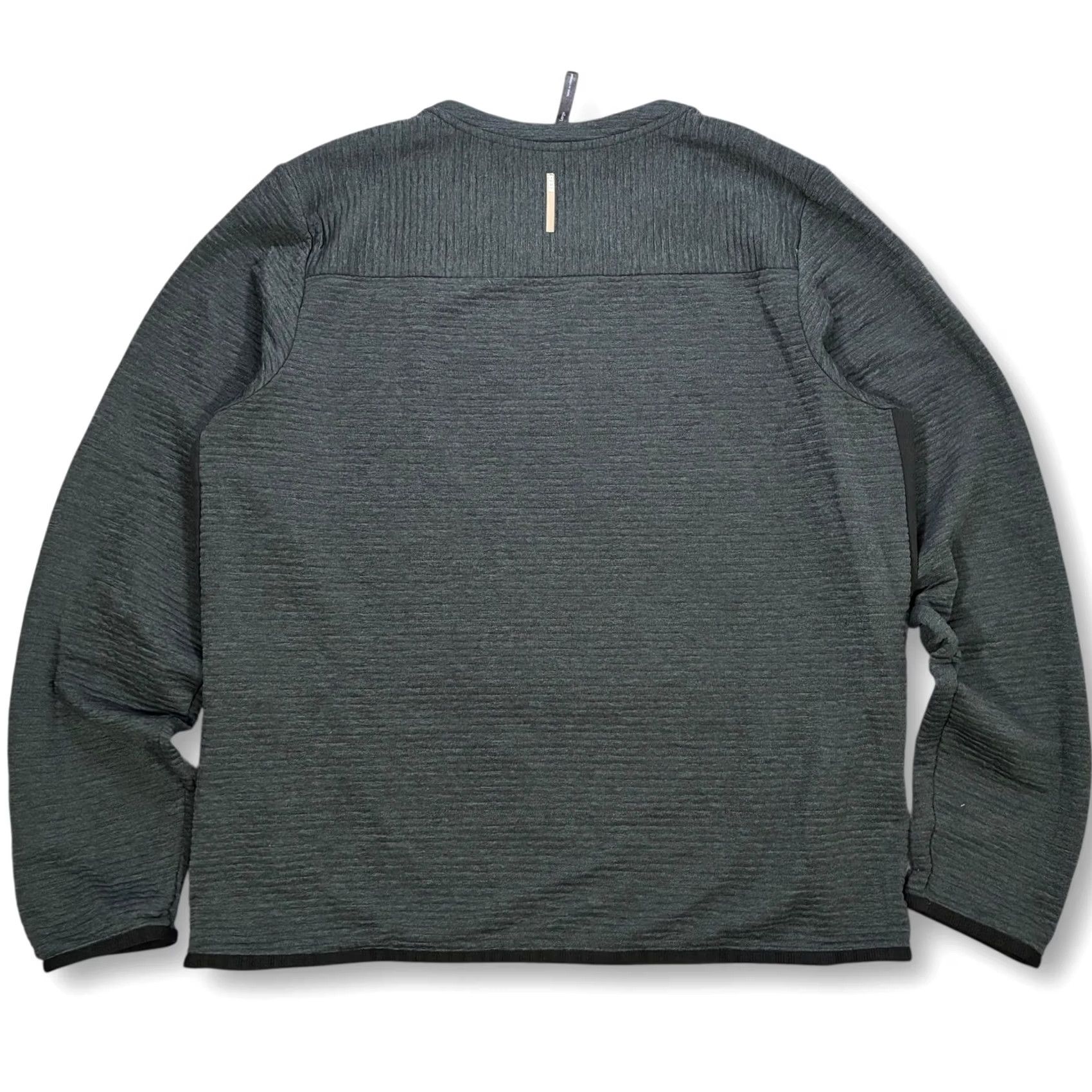 Vintage REI Co Op Charcoal Gray L Textured Crew Neck Long Sleeve Pullover Top Men's Size US L / EU 52-54 / 3 - 2 Thumbnail