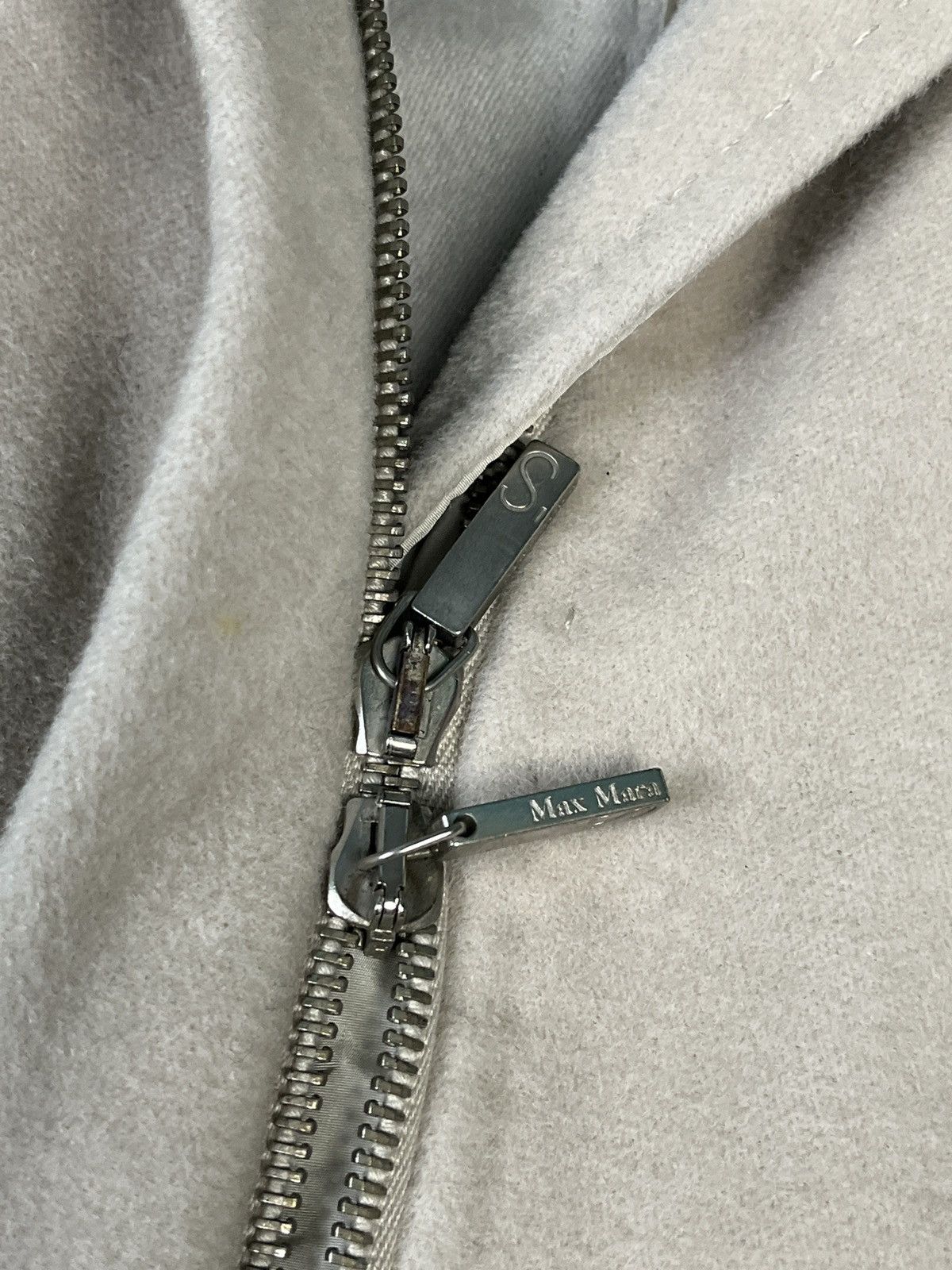 Max Mara S’ Max Mara Made in Italy Wool Zip Up Long Coat with Hood Size M / US 6-8 / IT 42-44 - 9 Thumbnail