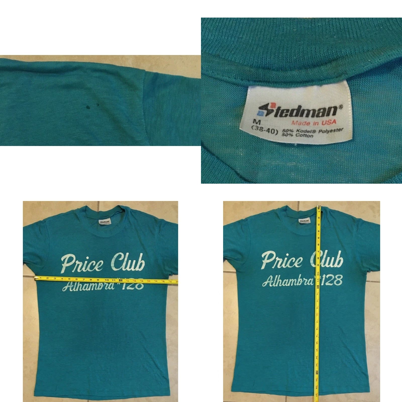 Vintage VINTAGE Alhambra Price Club Shirt M Blue Single Stitch 80s 90s Grunge College School Track PE USA Mens Graphic Tee Size US M / EU 48-50 / 2 - 10 Thumbnail