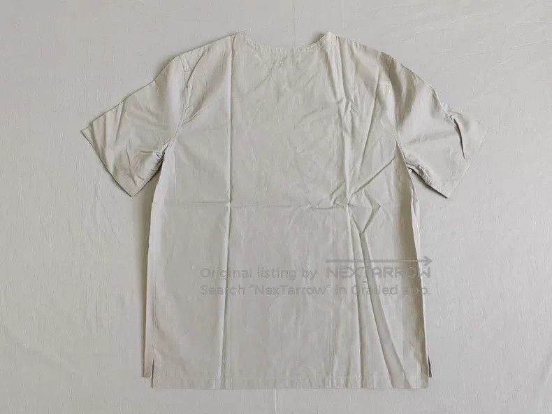 Hermes Hermes Men's Short Sleeve T-Shirt, Grey, 100% Cotton, Pock Size US L / EU 52-54 / 3 - 7 Thumbnail