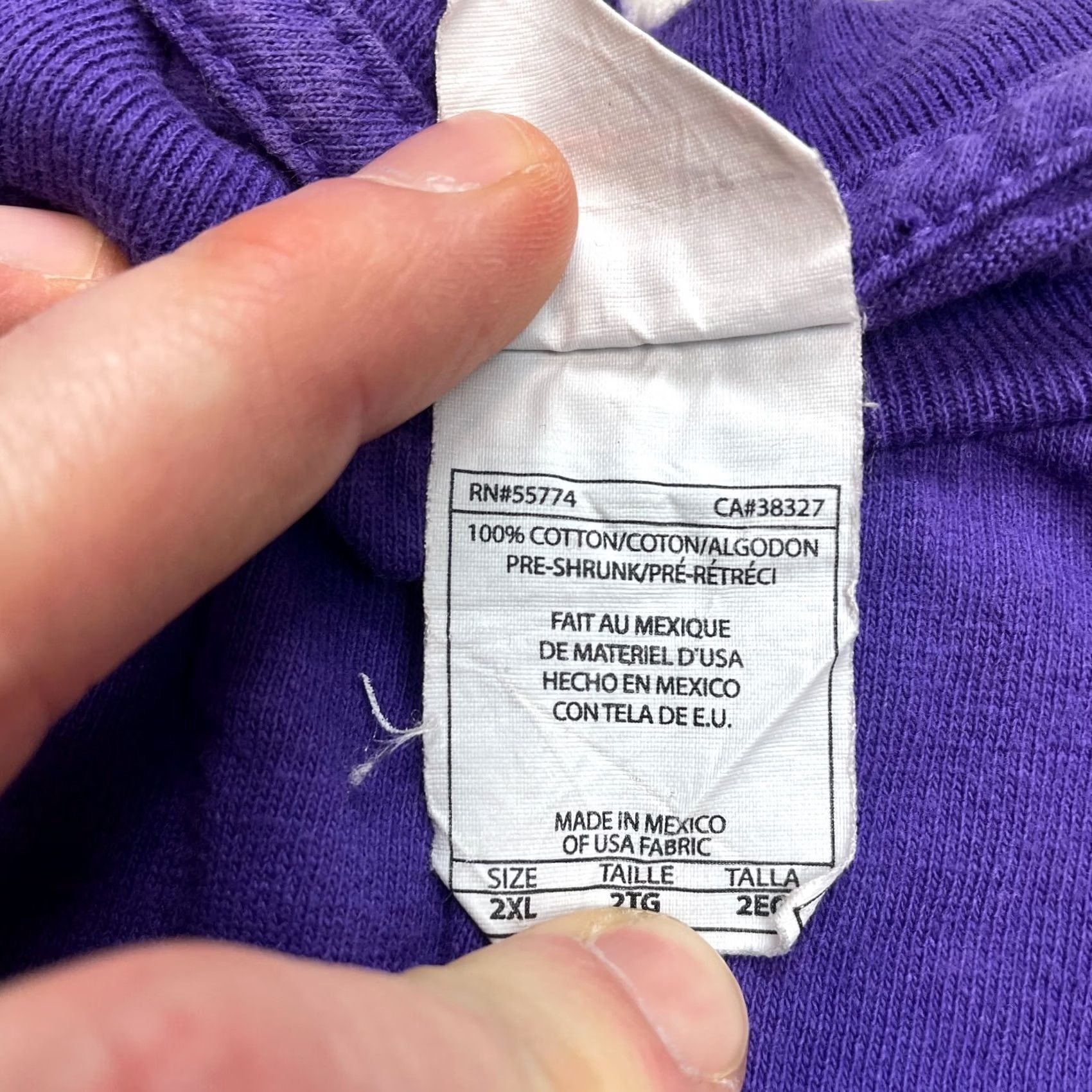 Vintage Alstyle Apparel & Activewear Shirt Mens 2XL Purple Las Vegas Nevada Logo Tee T-Shirt Crew Neck Short Sleeve Size US XXL / EU 58 / 5 - 5 Thumbnail