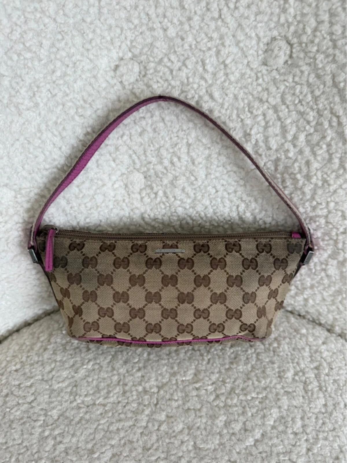 Gucci Pink Gucci GG Canvas Pochette Size ONE SIZE - 1 Thumbnail
