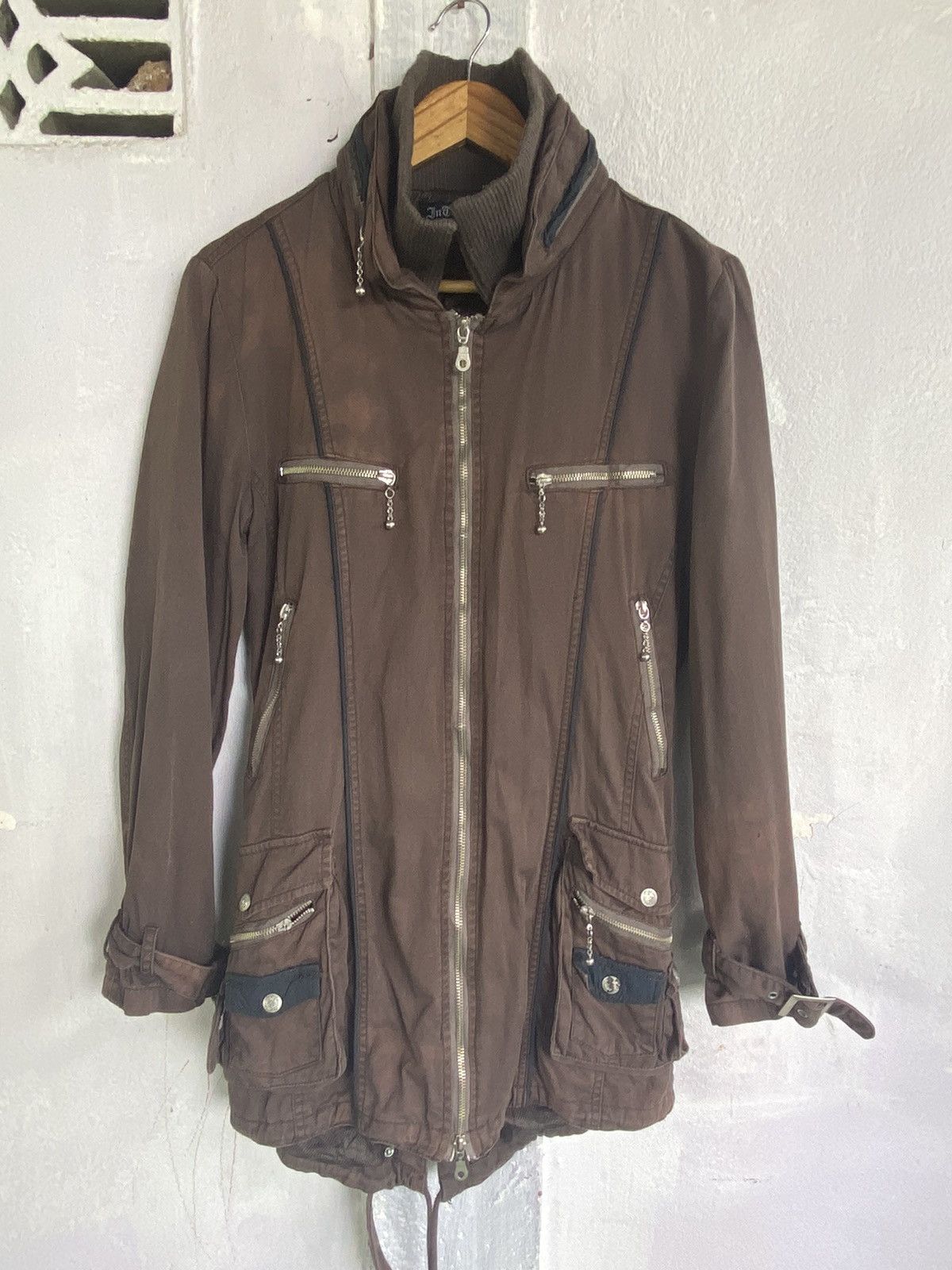 In The Attic × Japanese Brand In The Attic Distressed Long Jacket Hoodie Size US M / EU 48-50 / 2 - 2 Thumbnail