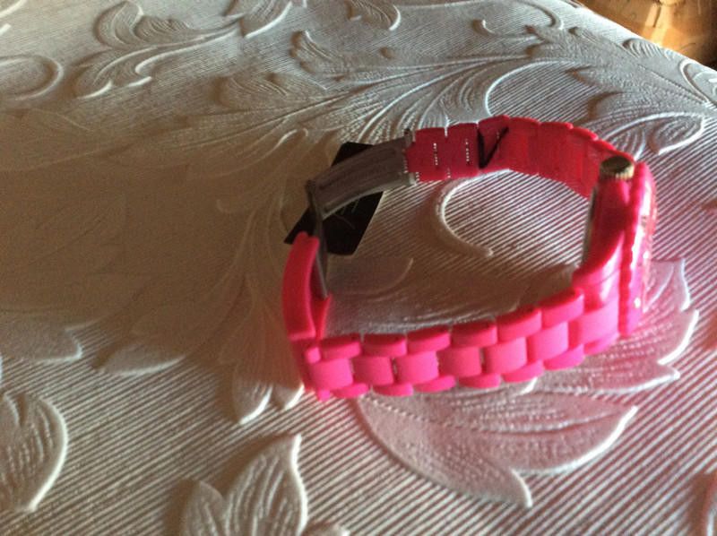 Designer LTD Watch - Womens Watch - Plastic pink strap watch Size ONE SIZE - 10 Thumbnail