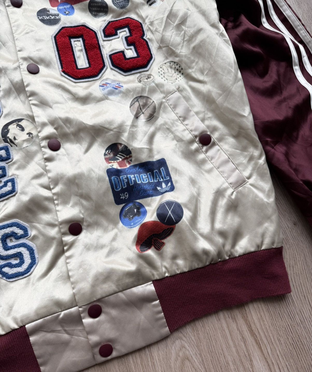 Vintage Adidas Blues 03 Sample Varsity Jacket
