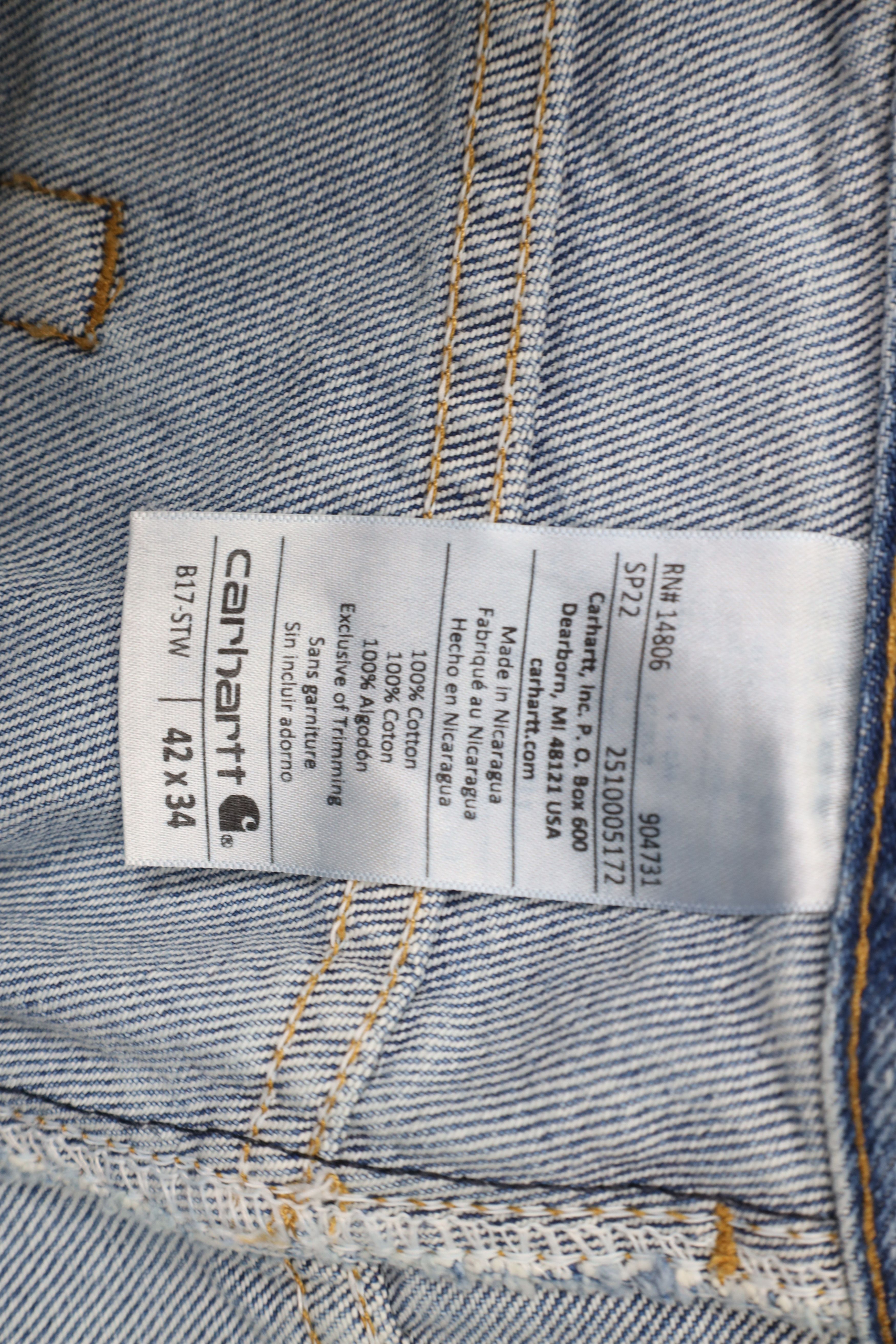 Carhartt × Vintage Deadstock Vintage Y2K Carhartt Fit Tapered Leg Denim Jeans Size US 42 / EU 58 - 9 Thumbnail