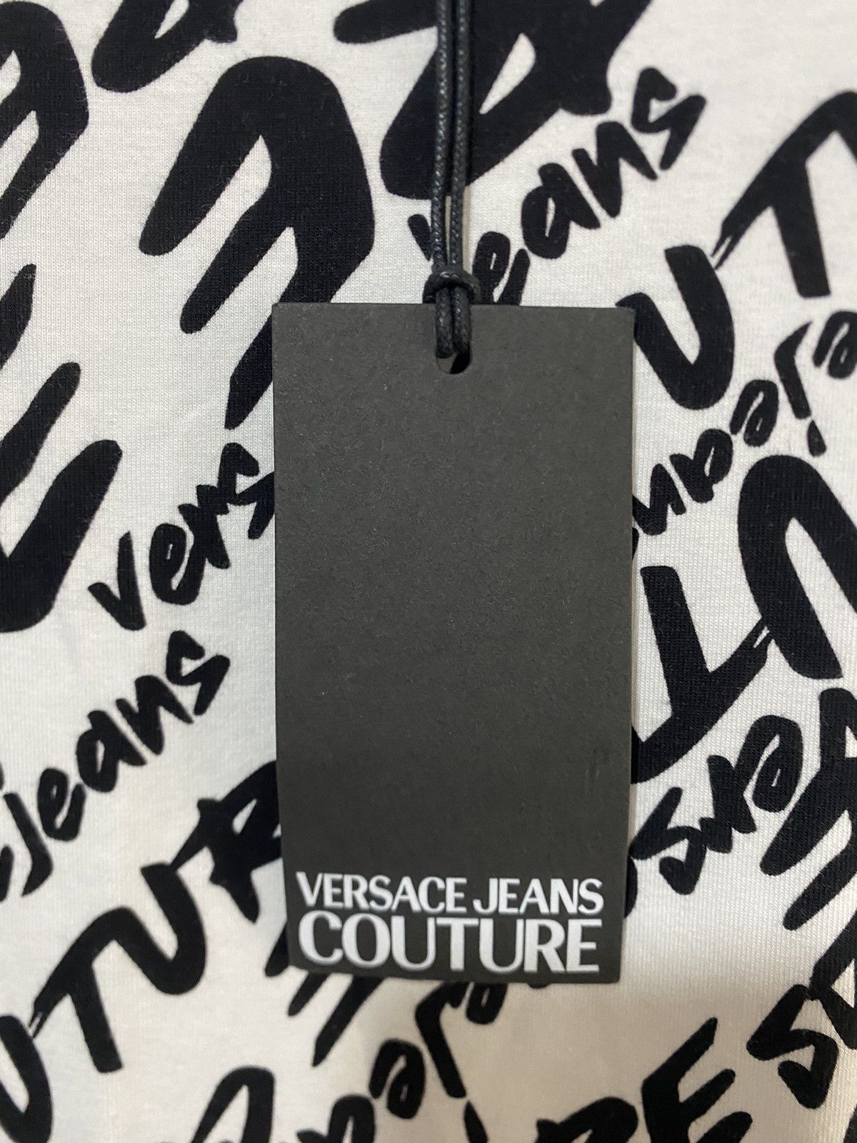 Versace Jeans Couture Print Logo Brushed Versace Jeans Culture Jersey T-Shirt, XS, Size XS / US 0-2 / IT 36-38 - 6 Thumbnail