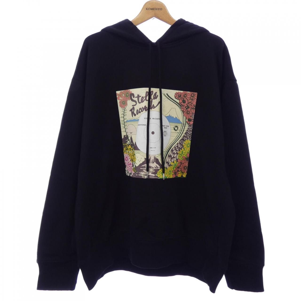 Stella McCartney Stella Mccartney Stella McCartney Record Hoodie Hoodie Cotton Sweatshirts & Hoodies DUTY FREE for USA Size ONE SIZE - 1 Thumbnail