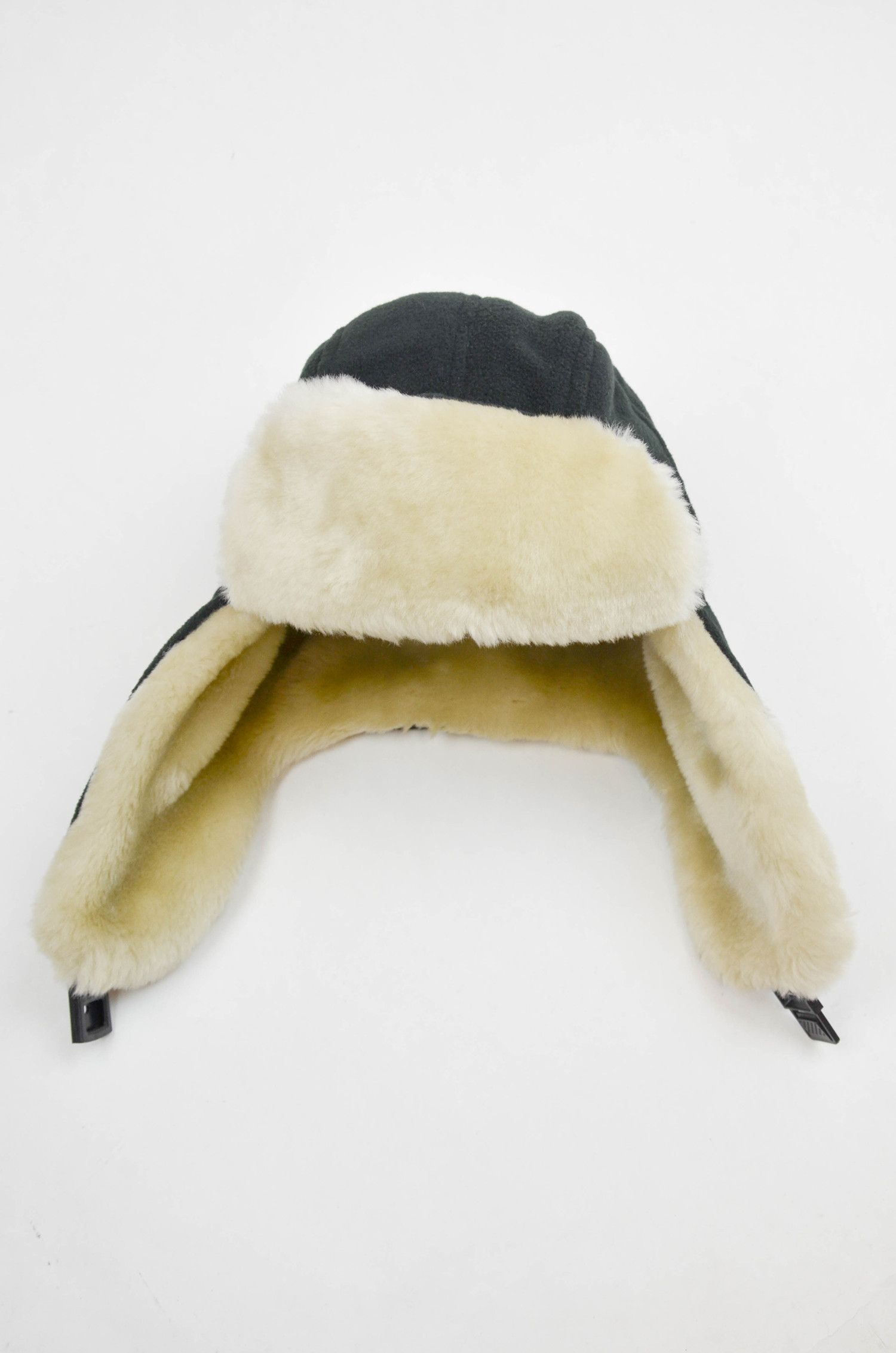 Colmar Colmar Fleece Aviator Hat Black Faux Fur Winter Size 2 M Size ONE SIZE - 4 Thumbnail