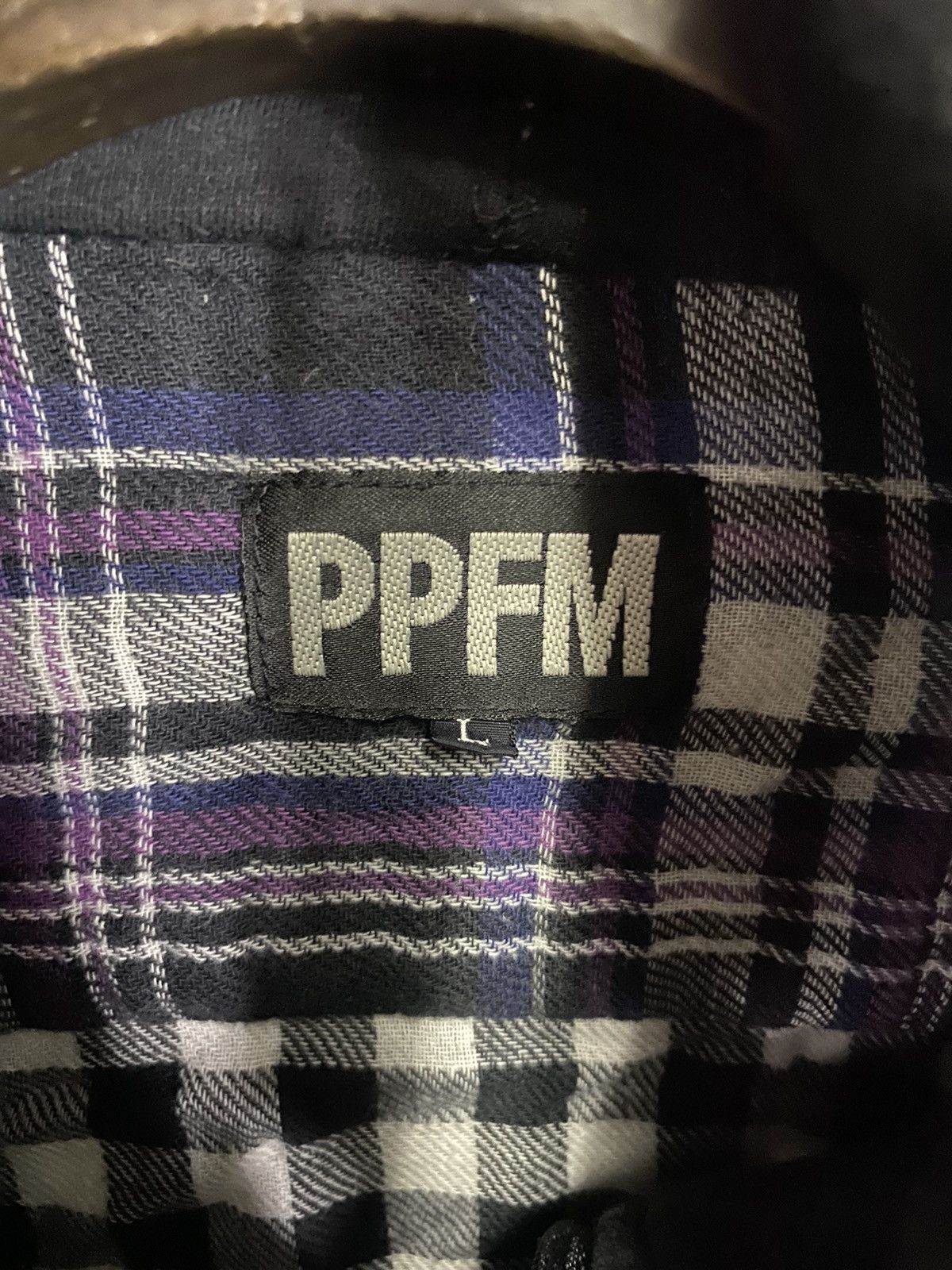 Japanese Brand × PPFM × Seditionaries Vintage ppfm button shirt tartan double layer with hood Size US L / EU 52-54 / 3 - 6 Thumbnail
