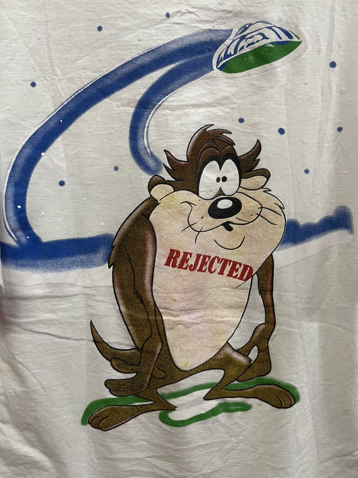 Vintage Vintage 90's Looney Tunes Taz Overprint Very Rare🔥🔥🔥 Size US XL / EU 56 / 4 - 6 Thumbnail