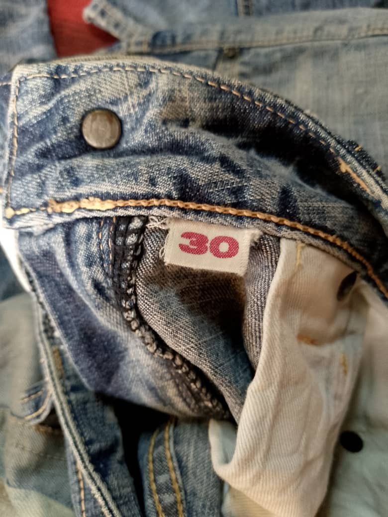 Kapital Blue Blue Japan Distressed Patchwork Indigo Boro Denim Size US 30 / EU 46 - 6 Thumbnail