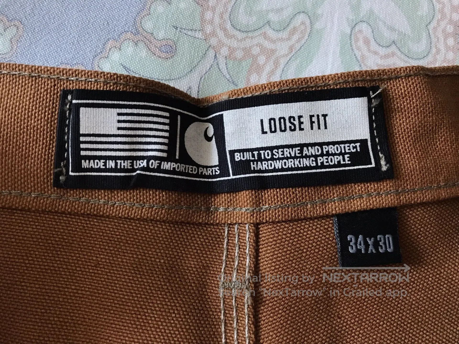 Carhartt Carhartt B01 BRN Canvas Work Pants W34L30. Size US 34 / EU 50 - 7 Thumbnail