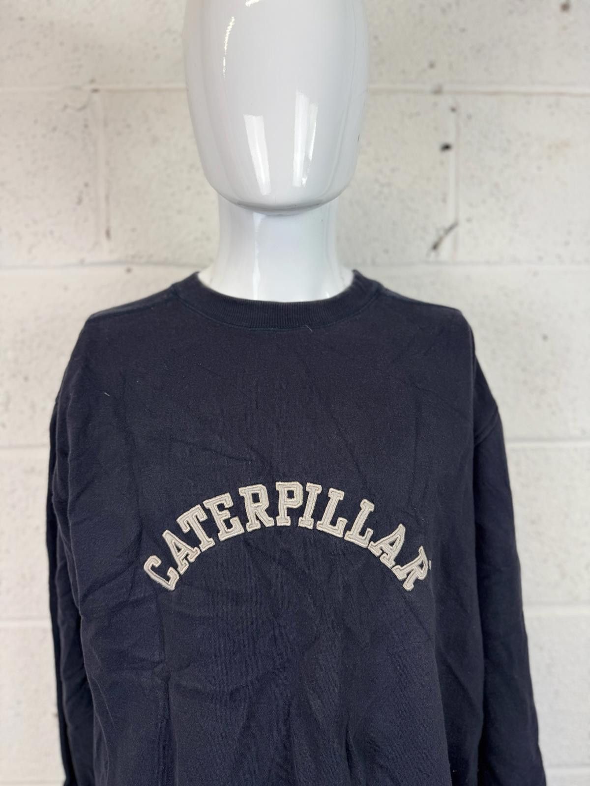 Caterpillar Caterpillar Black Crewneck Sweatshirt Mens Size L Size US L / EU 52-54 / 3 - 2 Thumbnail