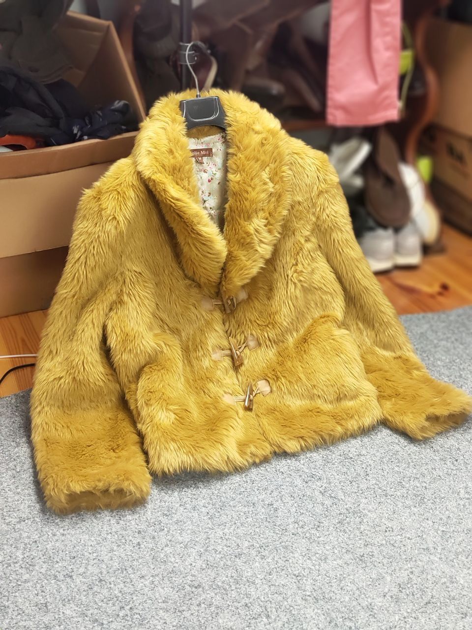 Japanese Brand Vintage Full Mohair Fuzzy Faux Fur Fluffy Cropped Jacket OG Size M / US 6-8 / IT 42-44 - 17 Thumbnail