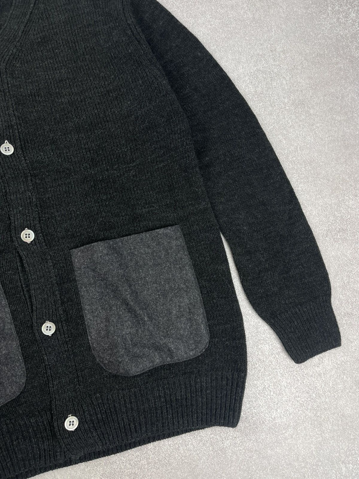 Comme des Garcons × Comme des Garcons SHIRT × Japanese Brand Comme des Garcons Shirt Wool Knit Cardigan Size L Size US L / EU 52-54 / 3 - 2 Thumbnail