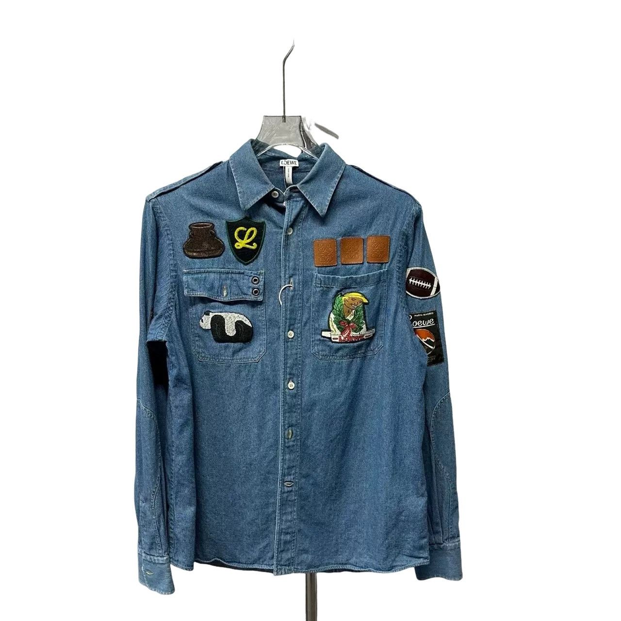 Loewe Loewe Patch Denim Long Sleeve Shirt XS Size US XS / EU 42 / 0 - 1 Thumbnail