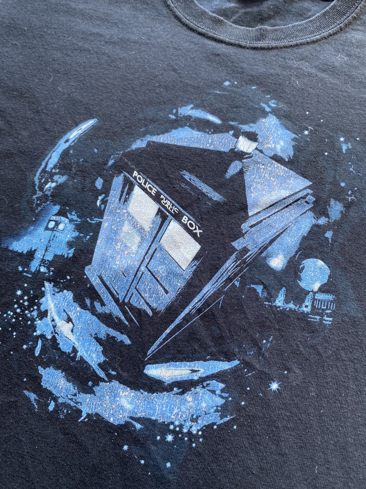 Band Tees 🔥00s Doctor Who Police Public Call Box black top Size M / US 6-8 / IT 42-44 - 2 Thumbnail