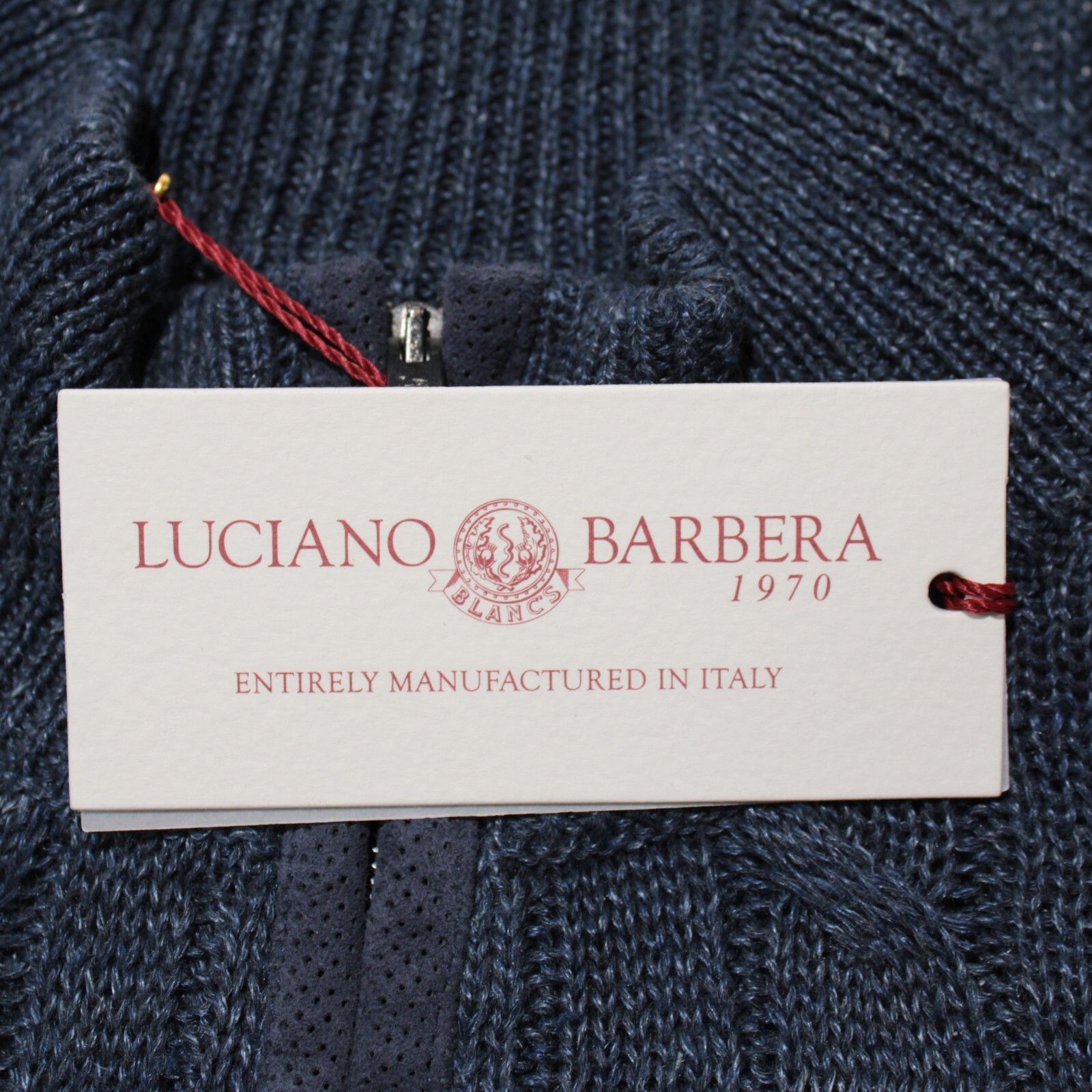 Luciano Barbera Luciano Barbera Sweater Size US M in Blue Size US M / EU 48-50 / 2 - 2 Thumbnail