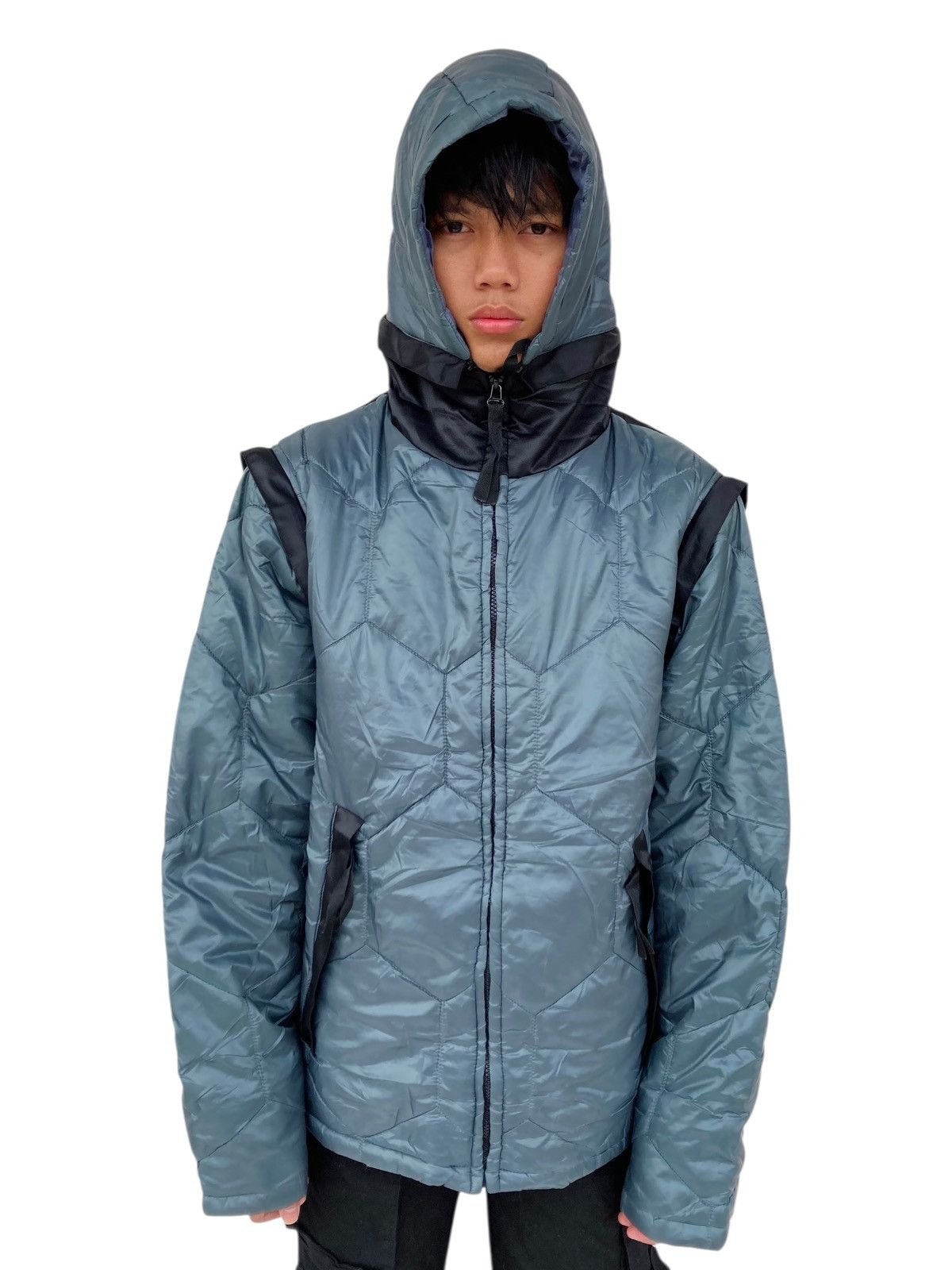 20471120 2000s Sabotage - GIMP Hoodie Puffer Jacket Size US M / EU 48-50 / 2 - 5 Thumbnail