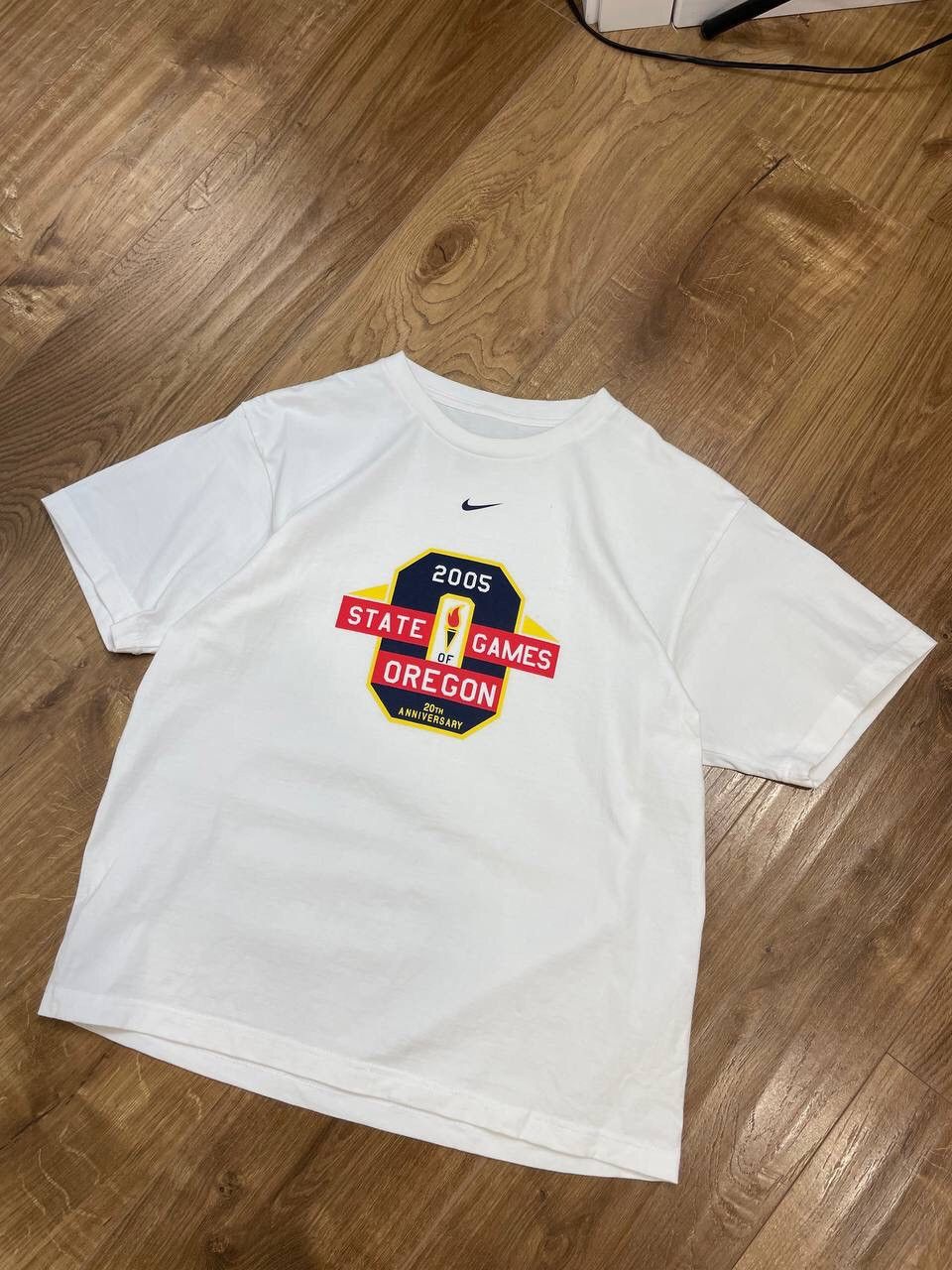 Nike × Vintage Vintage Bike Y2K Style Big Logo Games Oregon Tee Shirt Polo Size US M / EU 48-50 / 2 - 2 Thumbnail