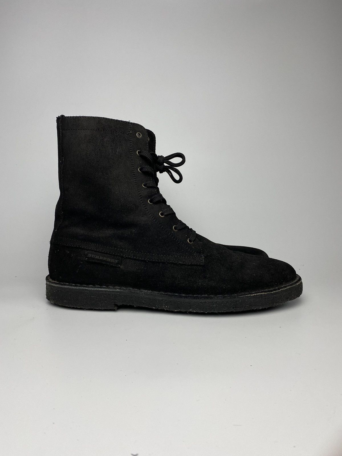 Burberry Burberry Black Suede Combat Boots Size US 10 / EU 43 - 1 Thumbnail