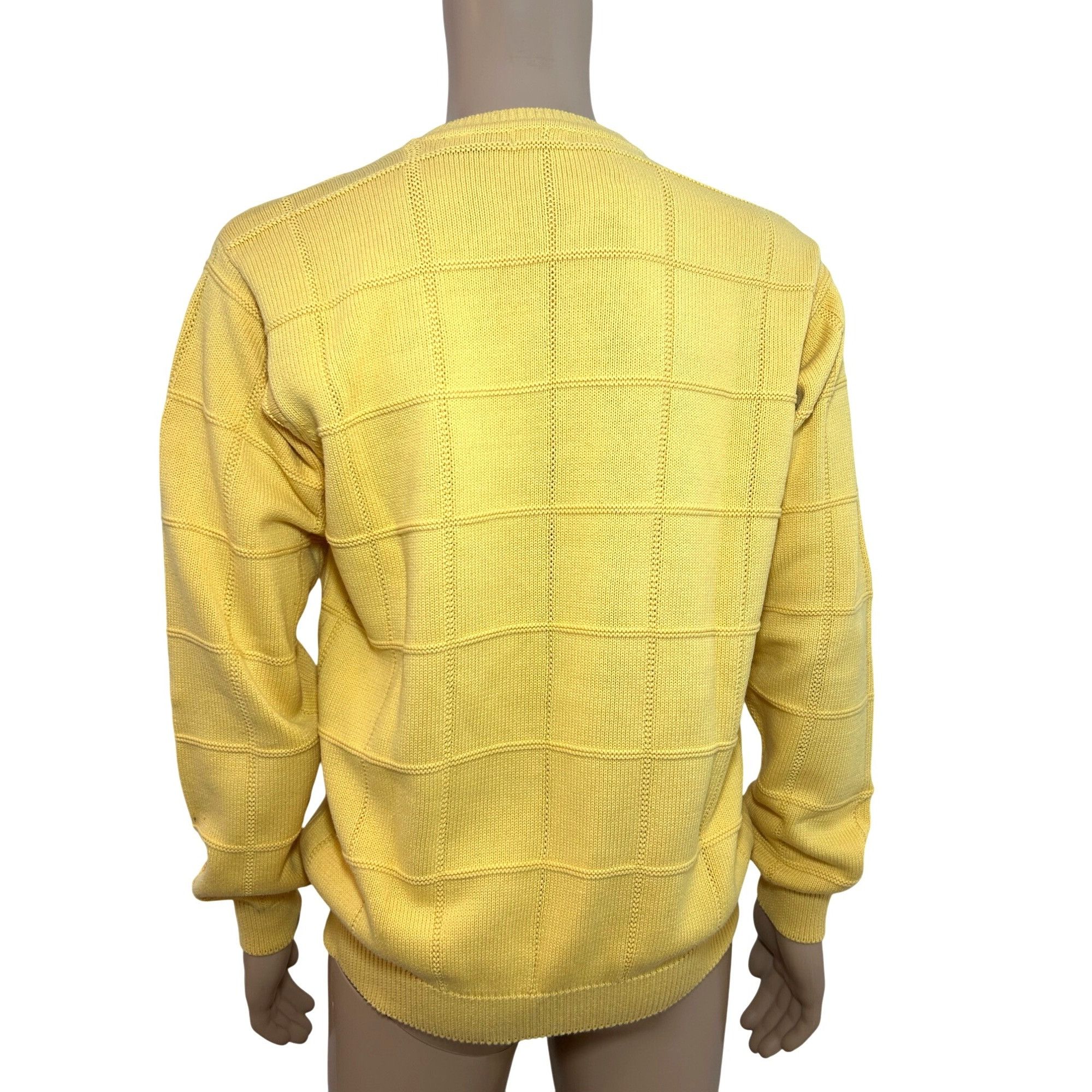 Izod Izod Men’s Sweater M Yellow Vintage Long Sleeve Crewneck Pul Size US M / EU 48-50 / 2 - 2 Thumbnail