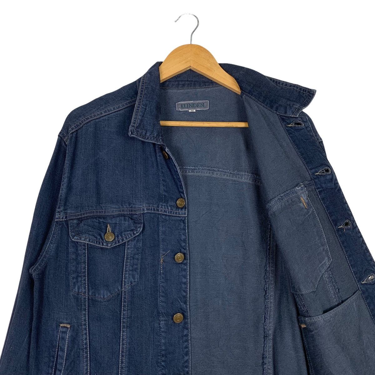 Japanese Brand ELINDEN Denim Jacket #1133-C52 Size US M / EU 48-50 / 2 - 10 Thumbnail