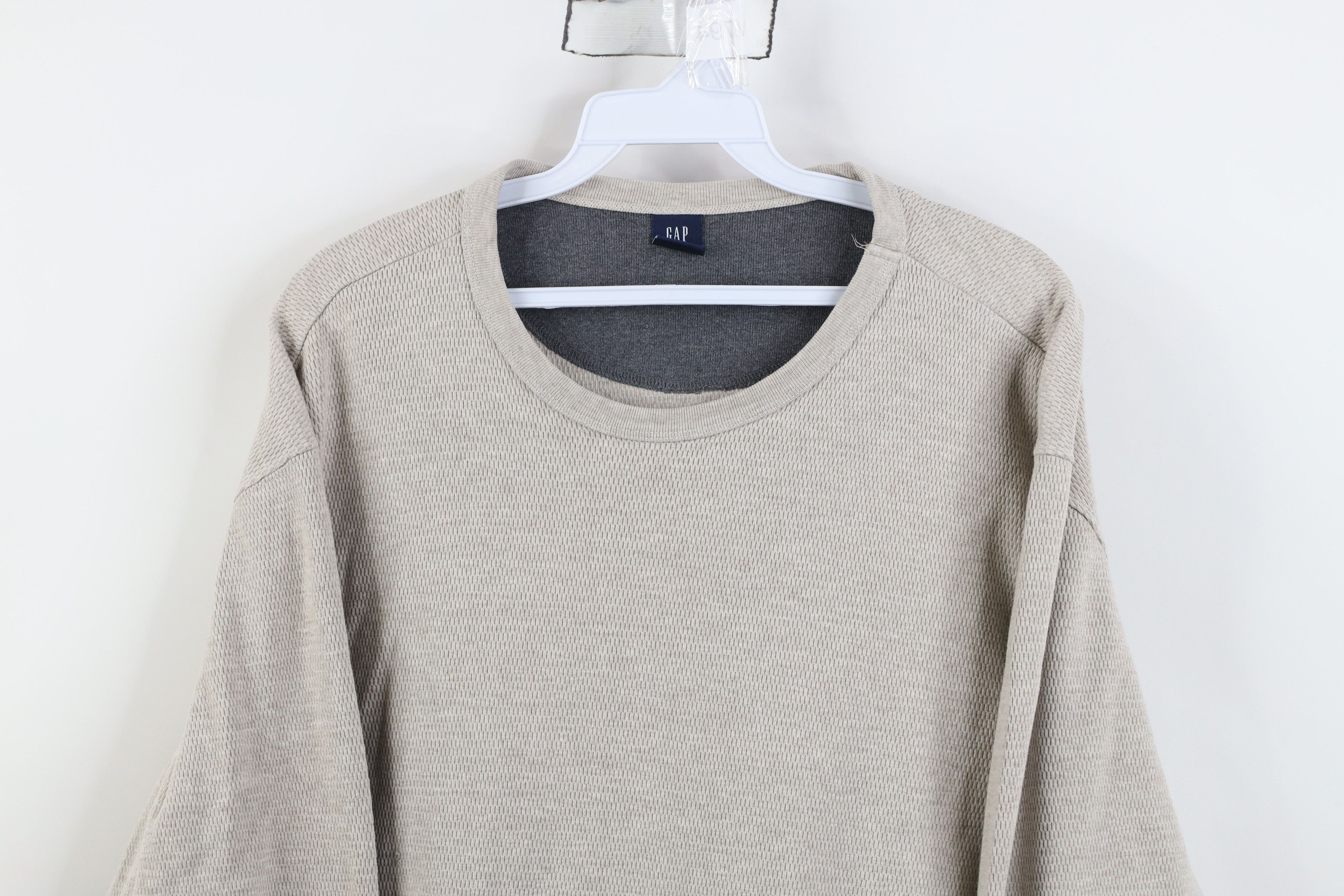 Gap Vintage Y2K Gap Thermal Waffle Knit Long Sleeve T-Shirt Size US XL / EU 56 / 4 - 2 Thumbnail