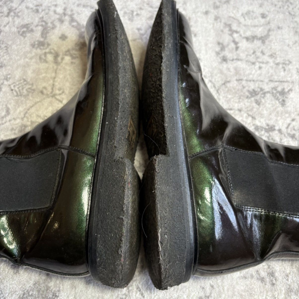 Dior Dior Homme AW08 Lumiere Du Nord Patent Leather Chelsea Boots Size US 11 / EU 44 - 6 Thumbnail