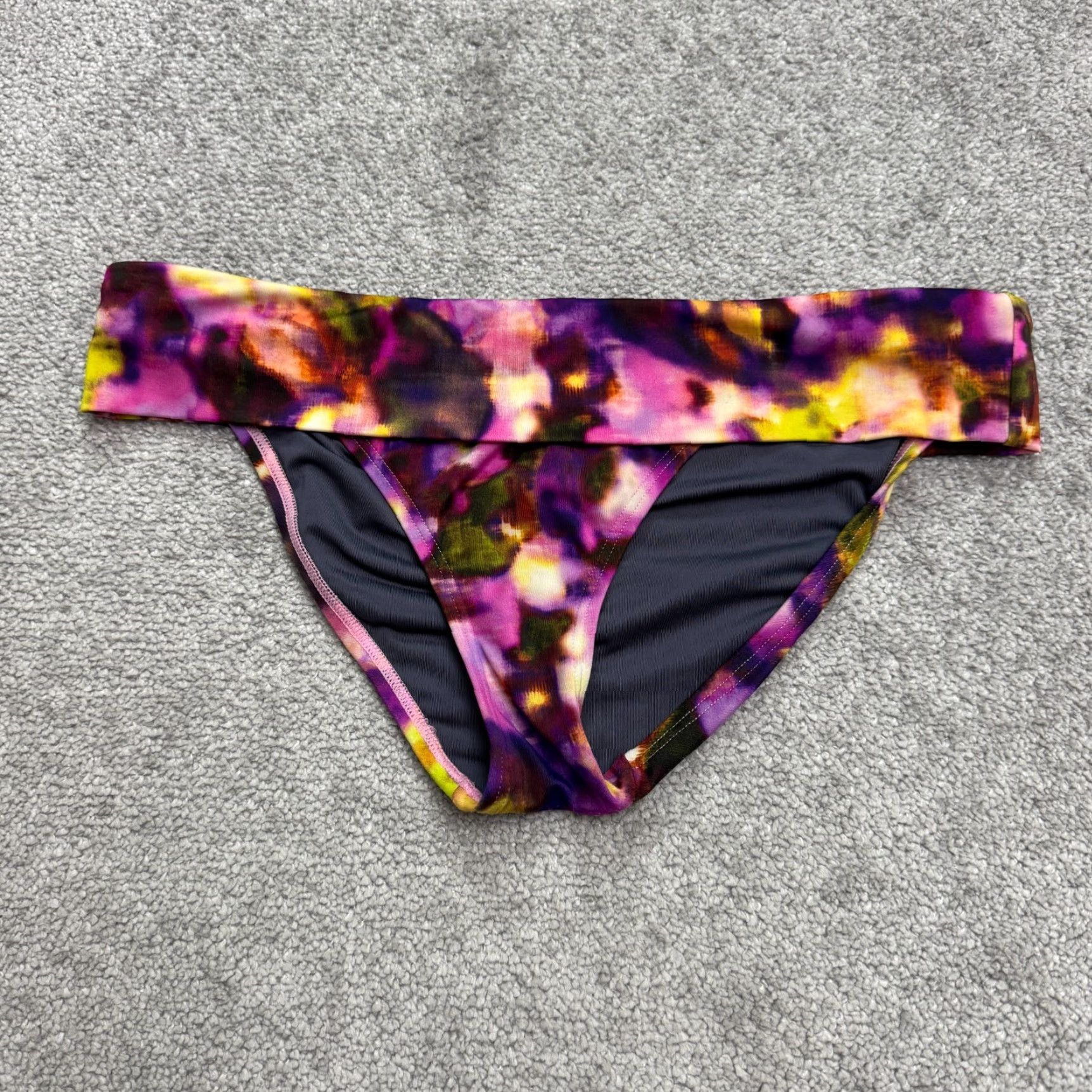 Prana Victoria's Secret Bikini Bottom Womens Small Multicolor Swimwear Beach Abstract Pattern M Multicolor Boho Tropical 90s Mens? Wait. Size 32" / US 10 / IT 46 - 2 Thumbnail