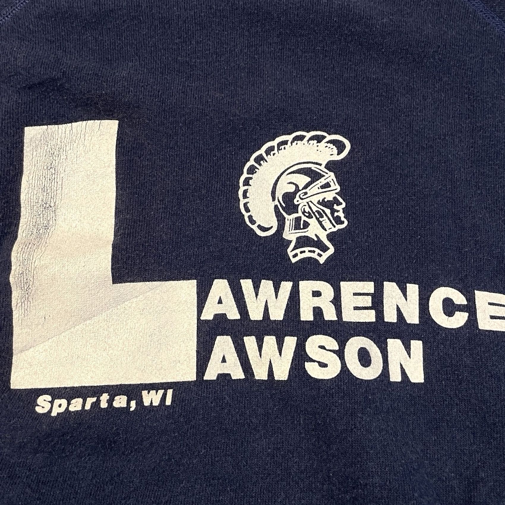 Hanes VINTAGE Hanes Sweatshirt XL Wisconsin Blue School Lawrence Lawson Elementary Spart 90s Retro Crew Neck Pullover Men Boys Size US XL / EU 56 / 4 - 3 Thumbnail