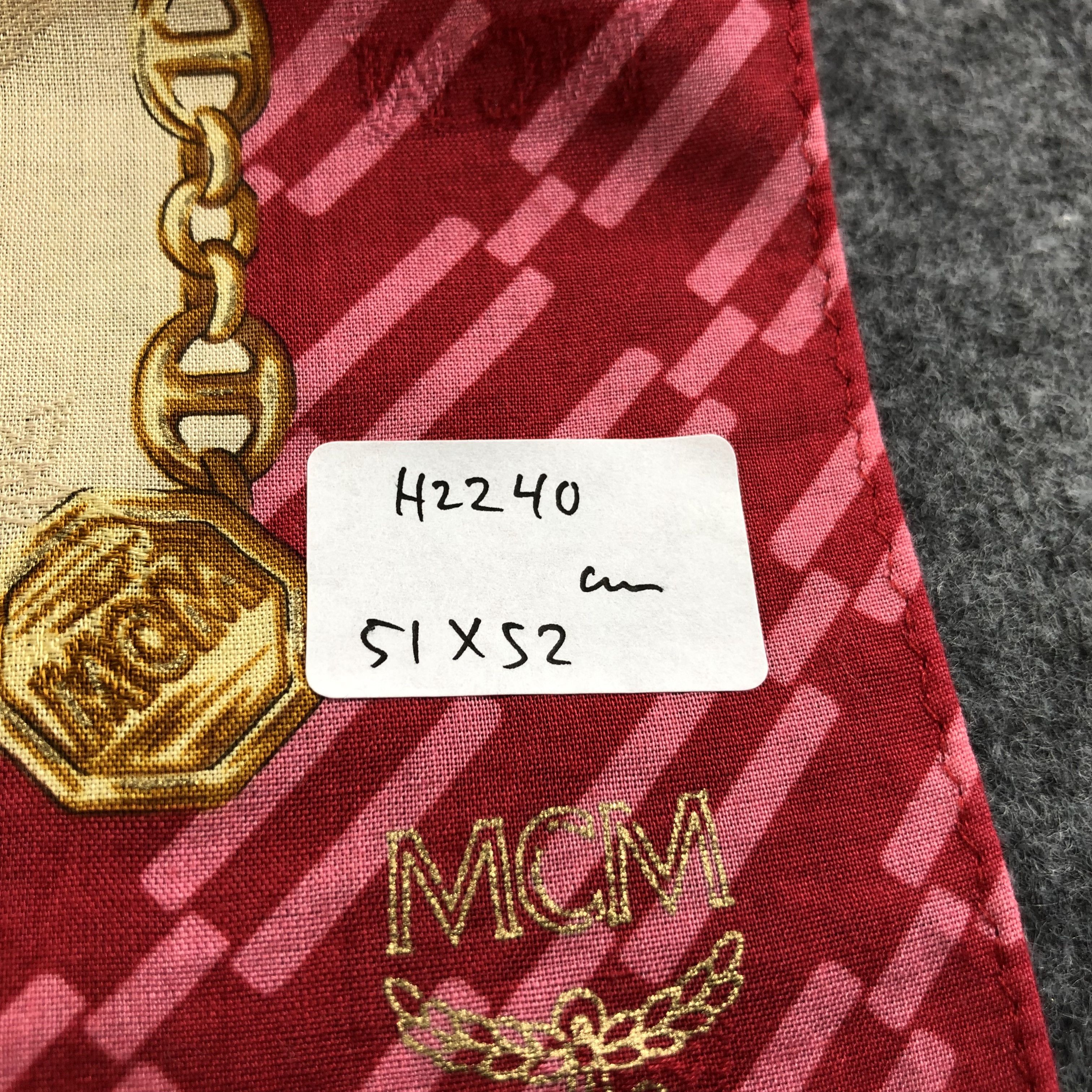 MCM MCM Luxury Handkerchief Neckerchief Bandana H2240 Size ONE SIZE - 10 Thumbnail