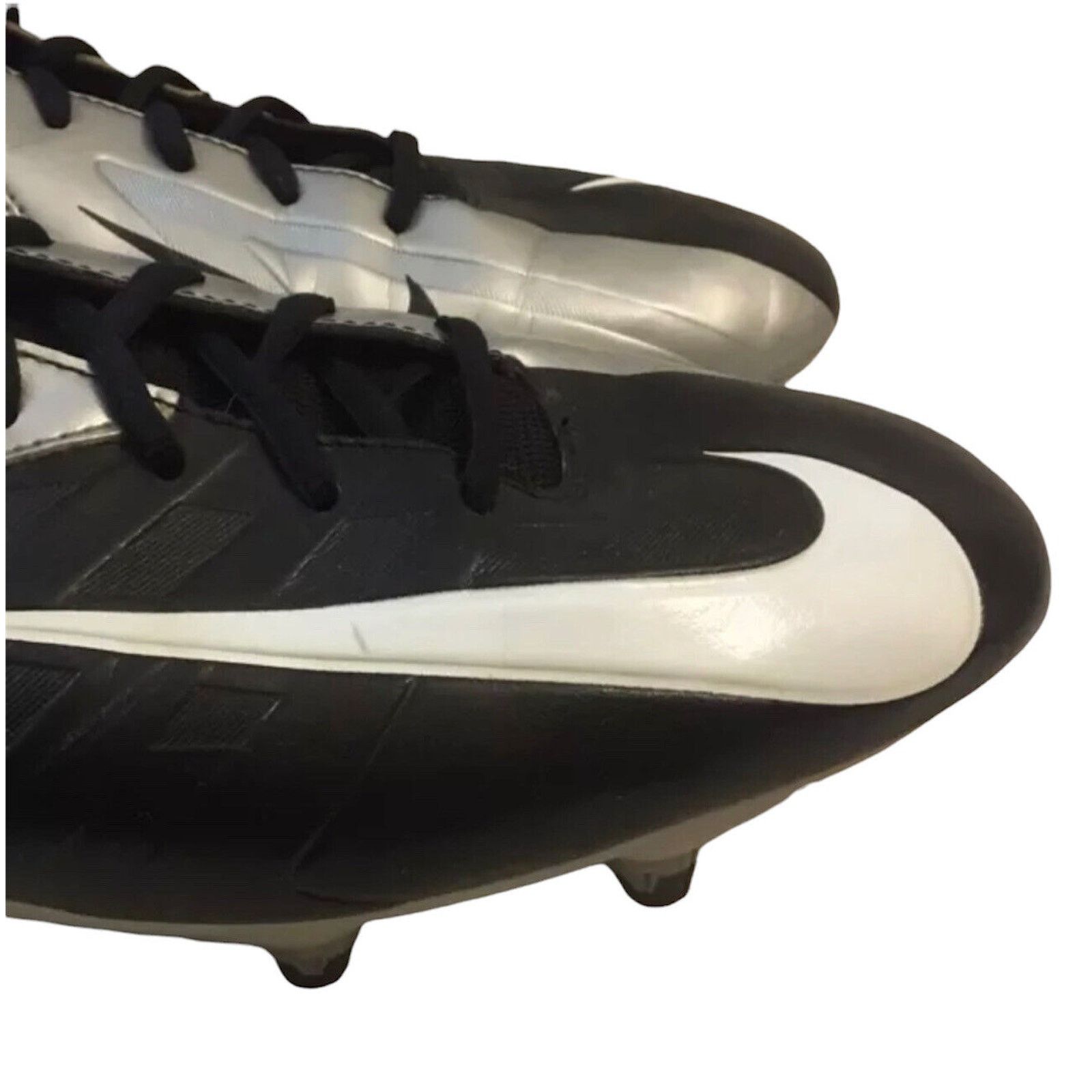 Nike Nike VAPOR STRIKE Black/Silver Football Cleats Mens Size 15 Size US 15 / EU 48 - 4 Thumbnail
