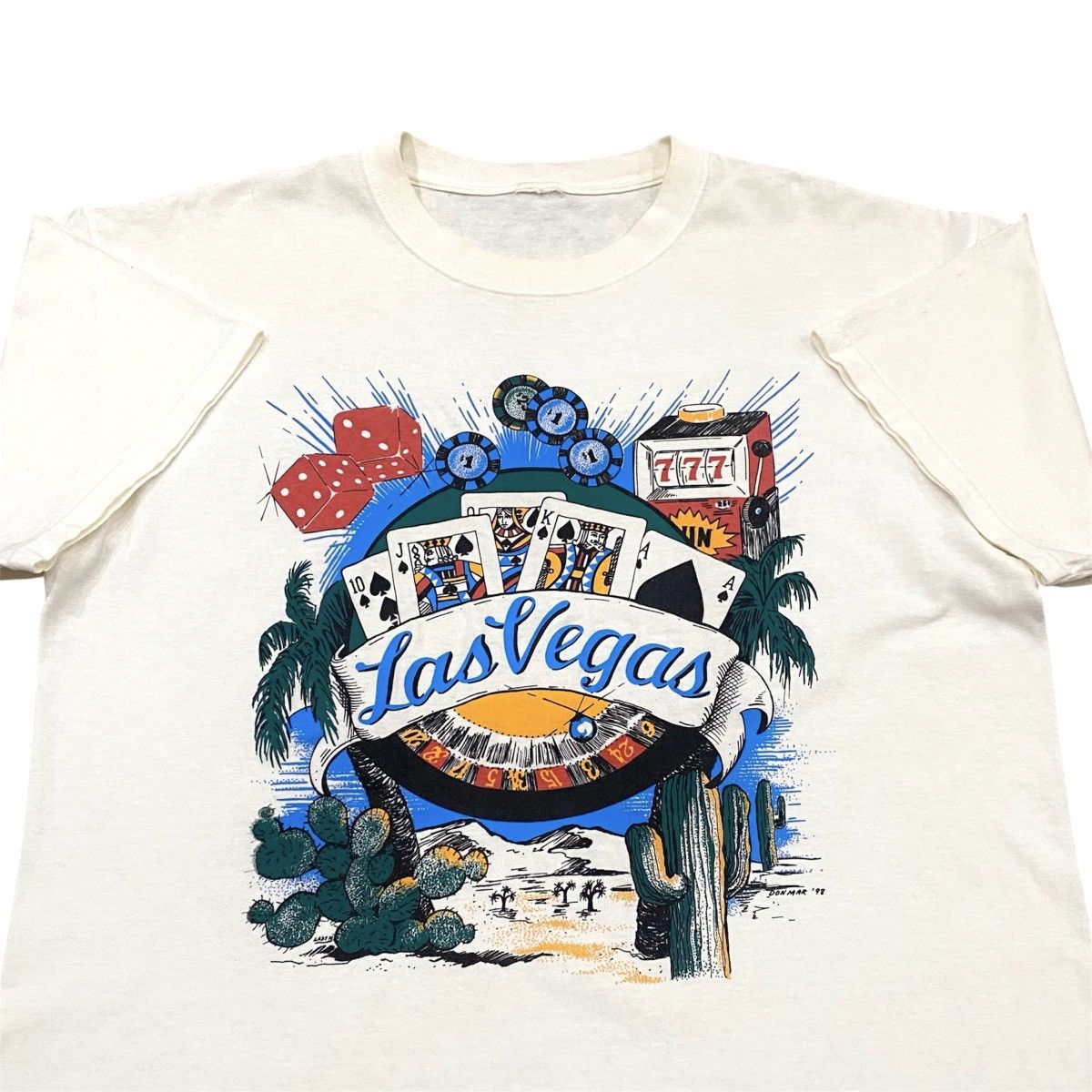 Vintage Vintage 90s Las Vegas USA Casino Graphic Tshirt Size US L / EU 52-54 / 3 - 3 Thumbnail