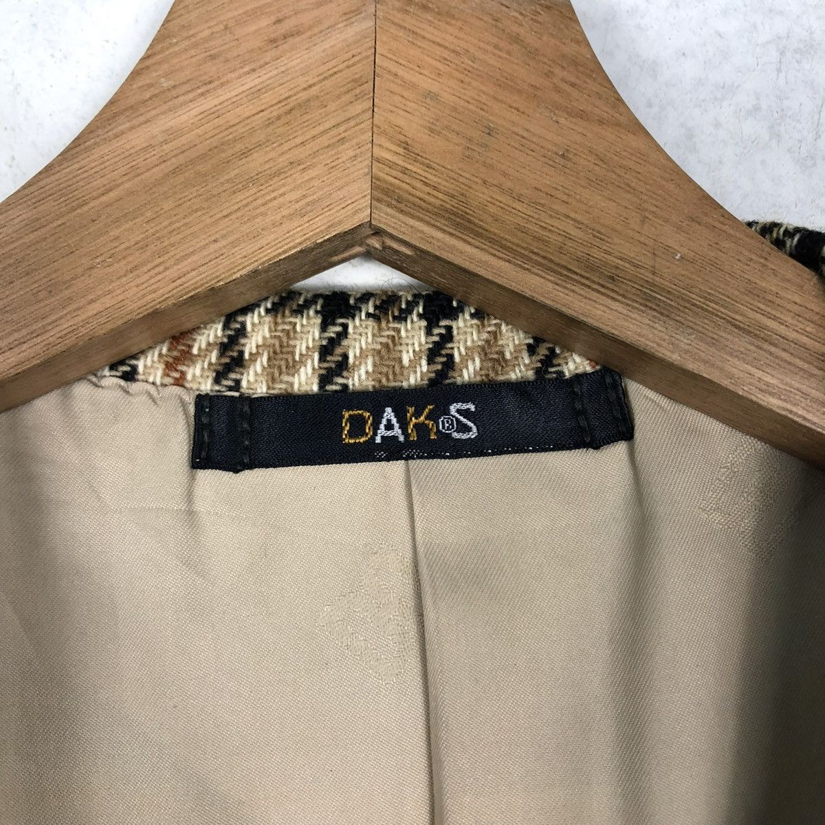 Japanese Brand 🔥VINTAGE DAKS LONDON COATS LEATHER PARTS POCKETS NOVA CHECK Size US S / EU 44-46 / 1 - 19 Thumbnail