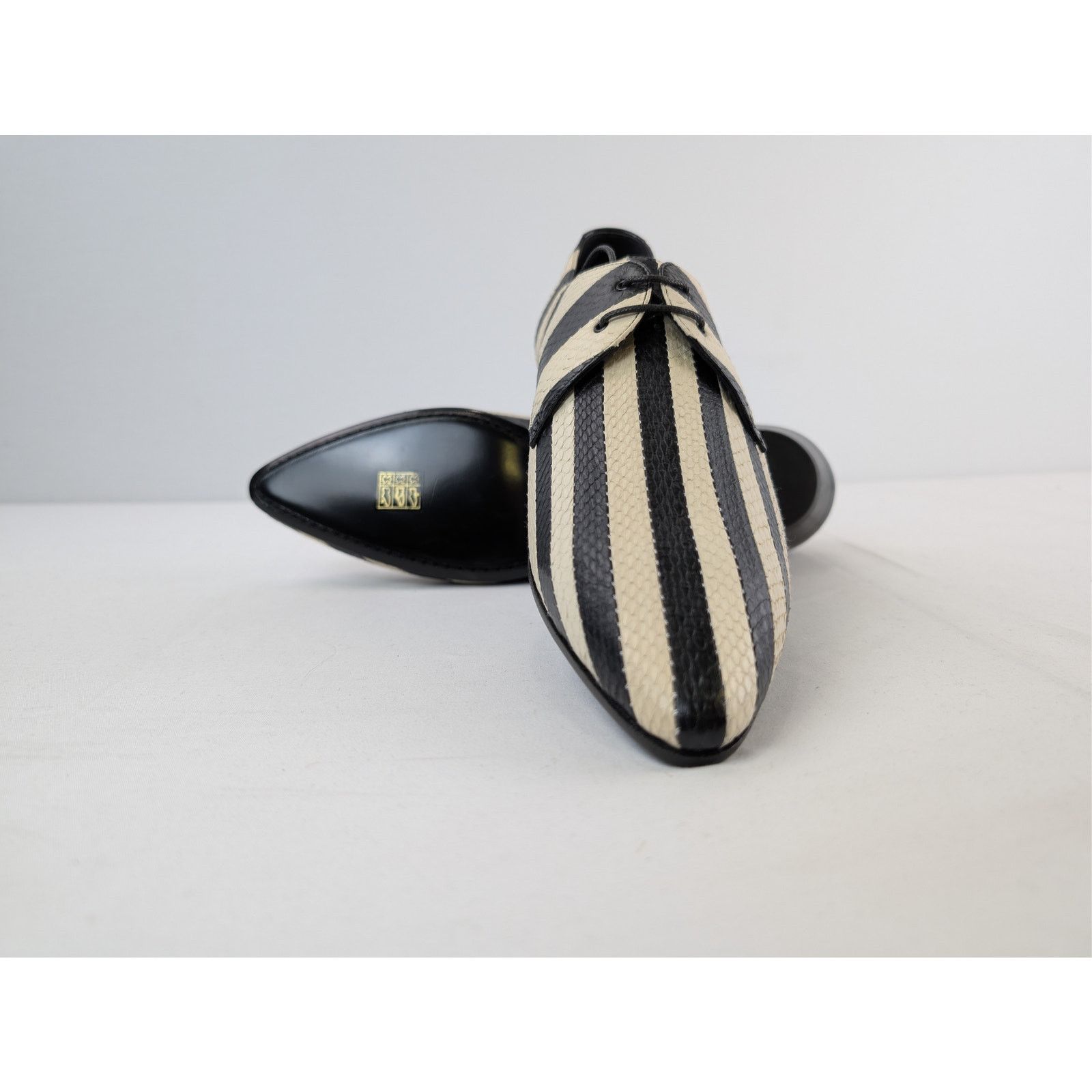 o1rshd1 Jonas 25 Derby Striped Shoes Boots Off White/Black