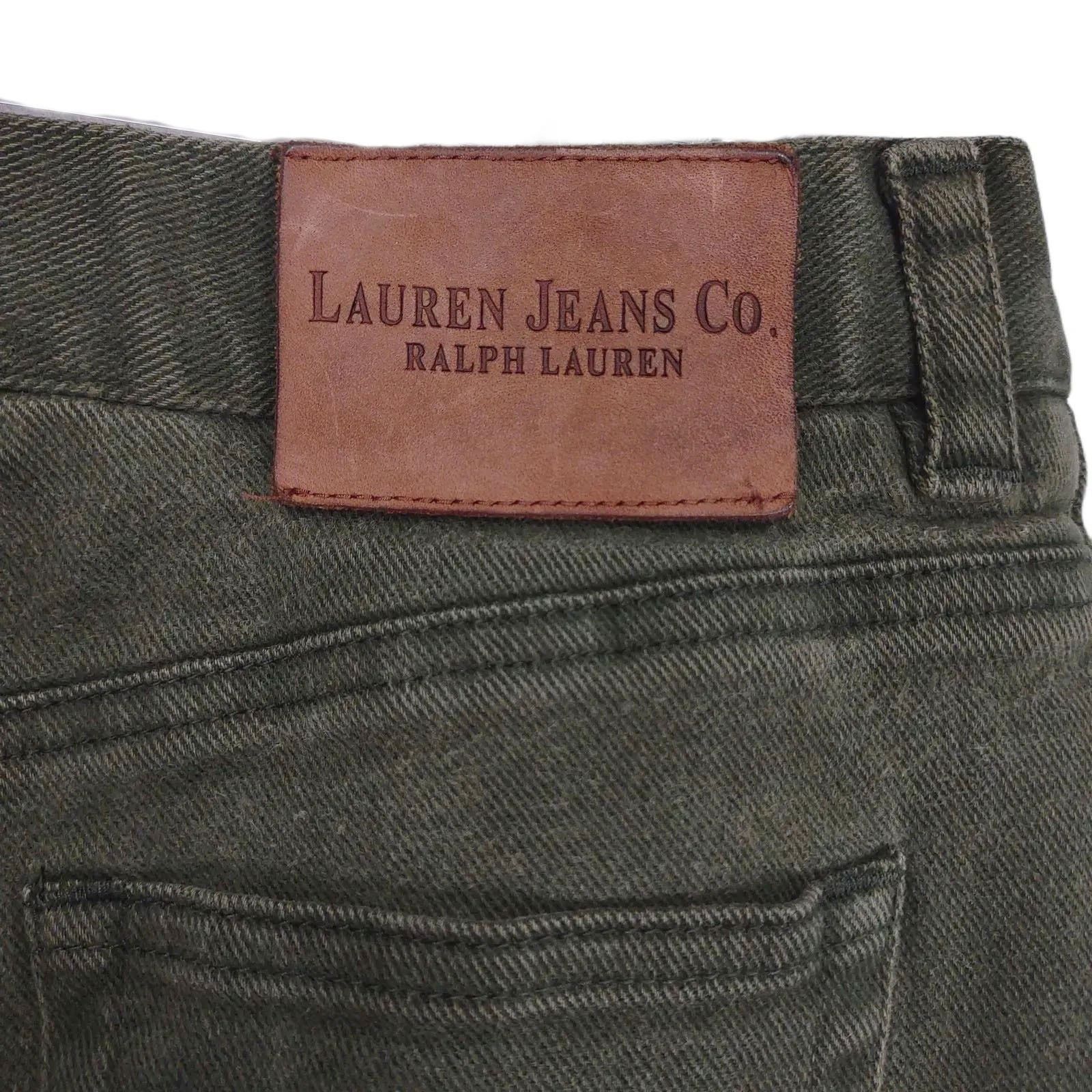 Ralph Lauren Ralph Lauren Jeans Co Women's 10P Straight Leg Olive Denim Size 32" / US 10 / IT 46 - 5 Thumbnail