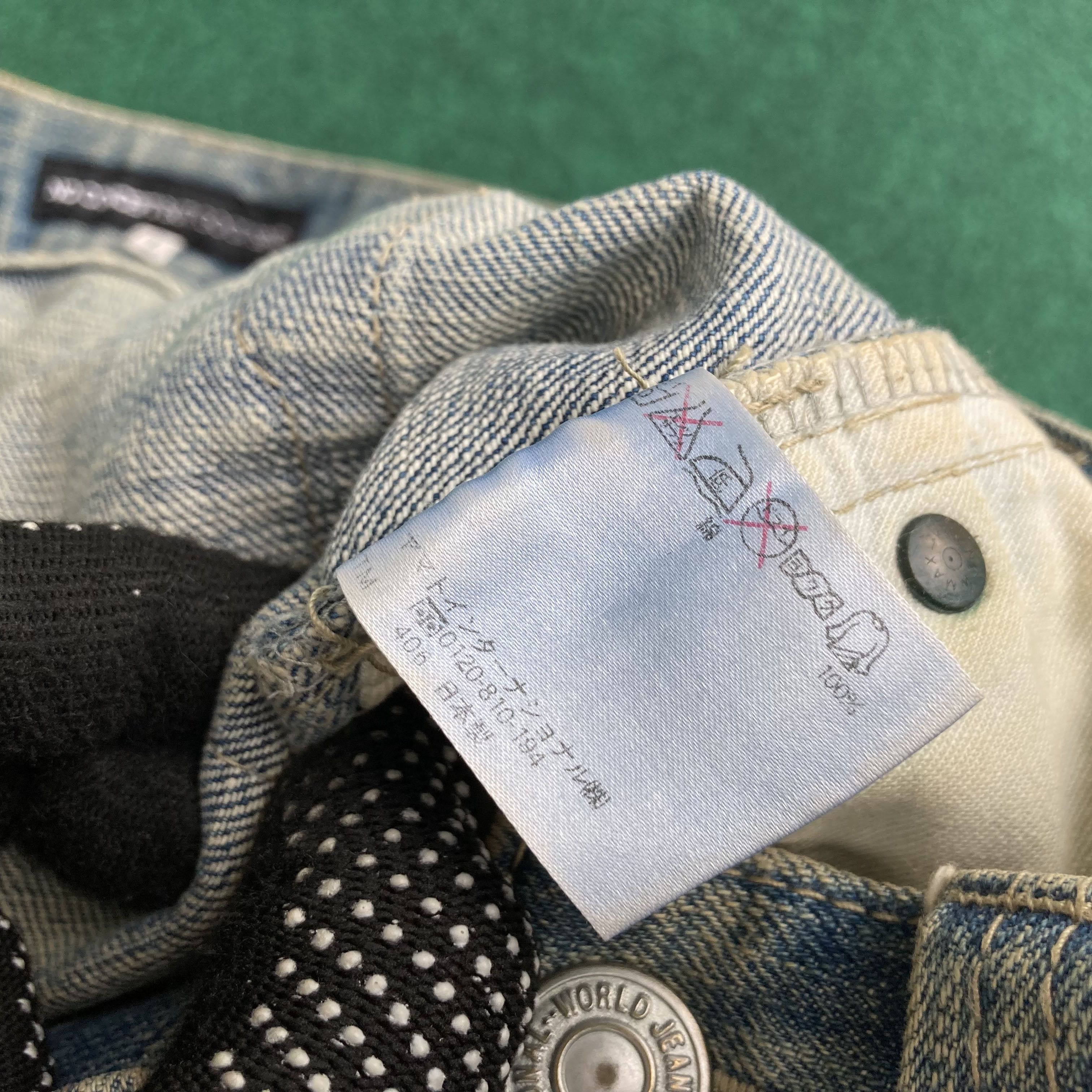 Japanese Brand × Seditionaries Vtg No Concept But Good Sense Patchwork Studded Jeans Size US 34 / EU 50 - 5 Thumbnail