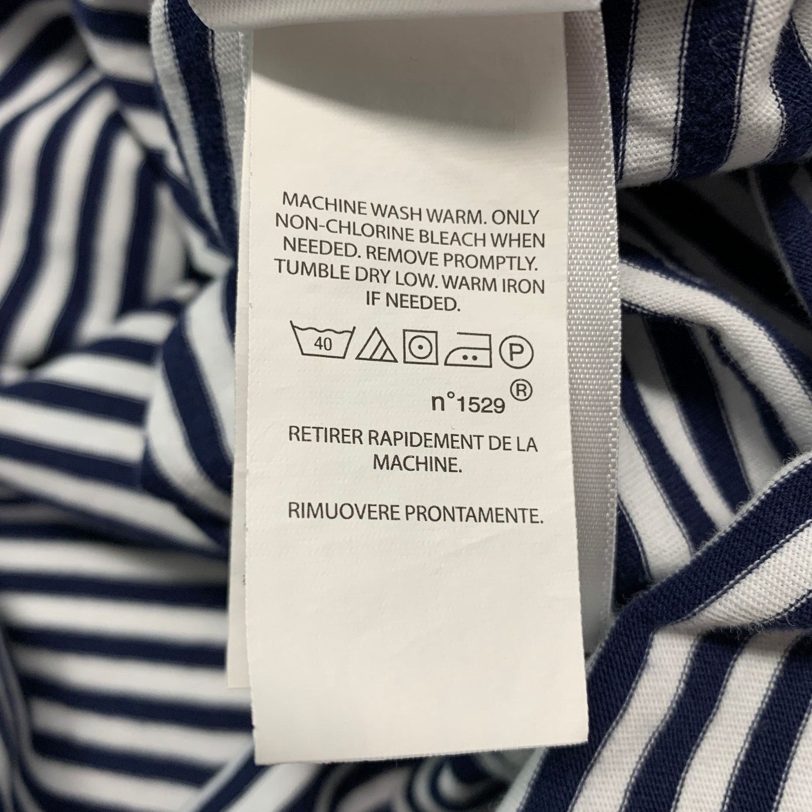 Ralph Lauren Size XL Navy White Stripe Cotton Short Sleeve Polo Size US XL / EU 56 / 4 - 8 Thumbnail