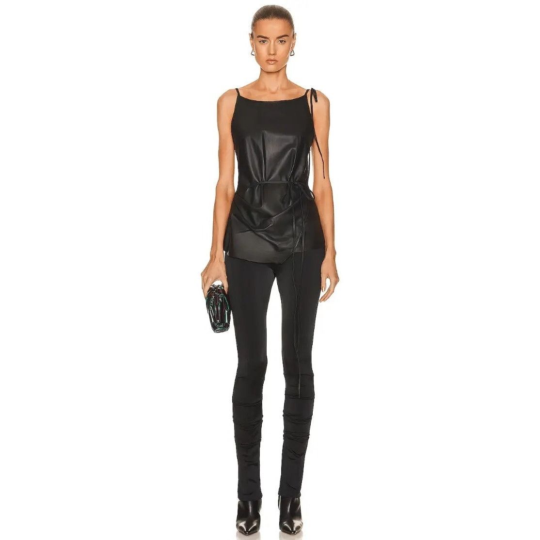 Acne Studios $1250 Acne Studios Sleeveless Leather Blouse Size S / US 4 / IT 40 - 3 Thumbnail