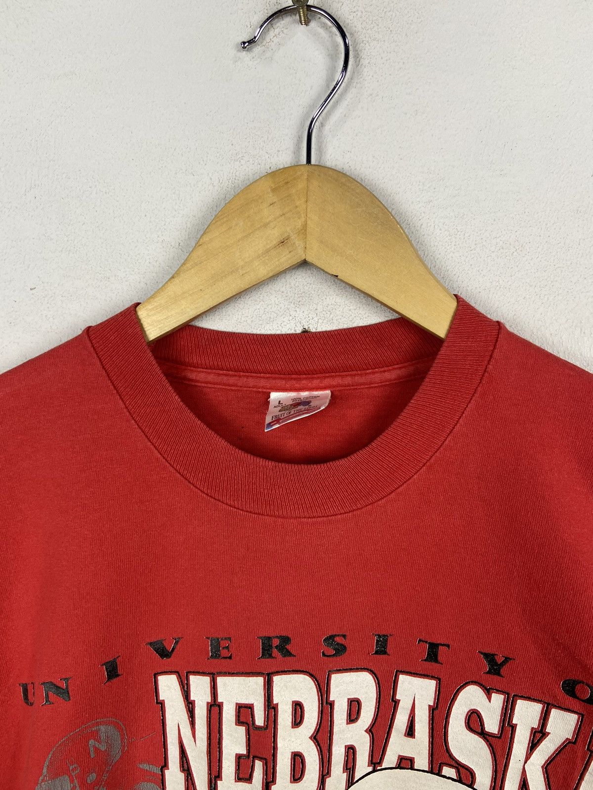 American Apparel × Vintage Vintage University Nebraska Tee Size US L / EU 52-54 / 3 - 7 Thumbnail