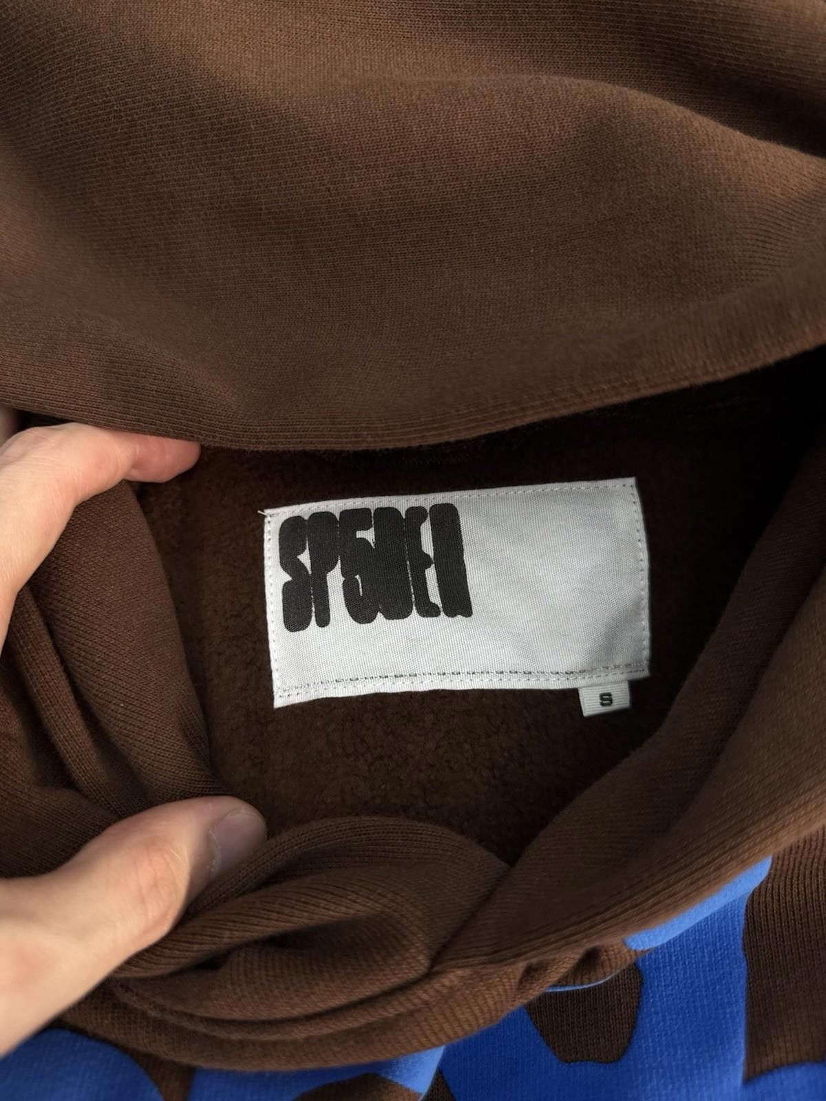 Sp5der Sp5der Worldwide Brown/Blue Hoodie Size (S) (NEW) Size US S / EU 44-46 / 1 - 7 Thumbnail