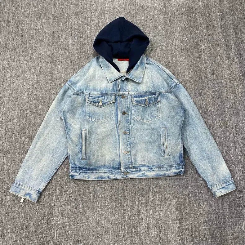 424 424 Hooded Denim Jacket Size US L / EU 52-54 / 3 - 8 Thumbnail