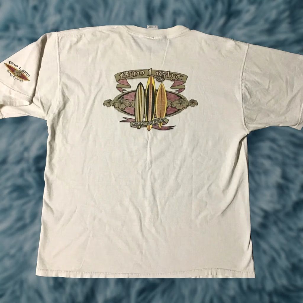 Vintage VINTAGE Bud Light Surf Riders Team Faded Shirt XL Bar Beer Beach Biker Grunge 90s Size US XL / EU 56 / 4 - 1 Thumbnail