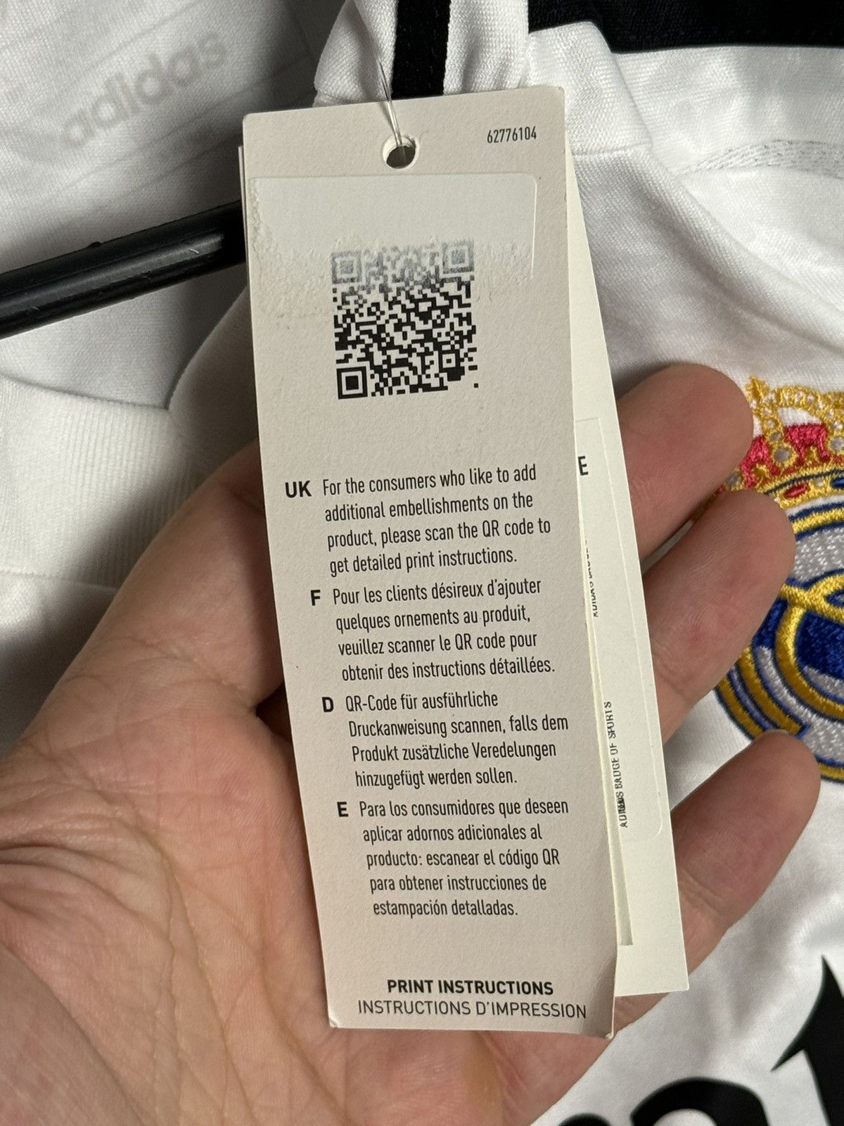 Adidas KIDS New Real Madrid 24/25 Home Vinicius Jr Football Jersey Size US XS / EU 42 / 0 - 10 Thumbnail