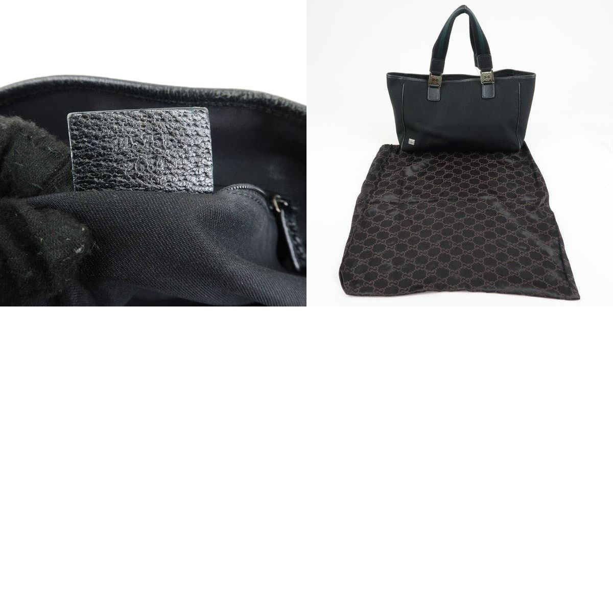 Gucci Gucci Sherry Line Nylon Tote Black Size ONE SIZE - 8 Thumbnail